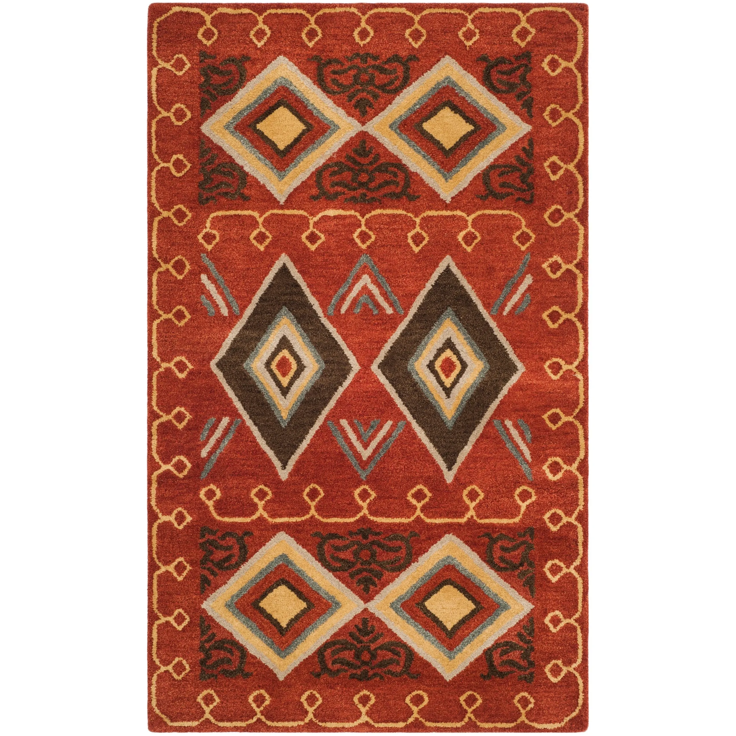 SAFAVIEH Handmade Heritage Constellation Traditional Oriental Wool Rug