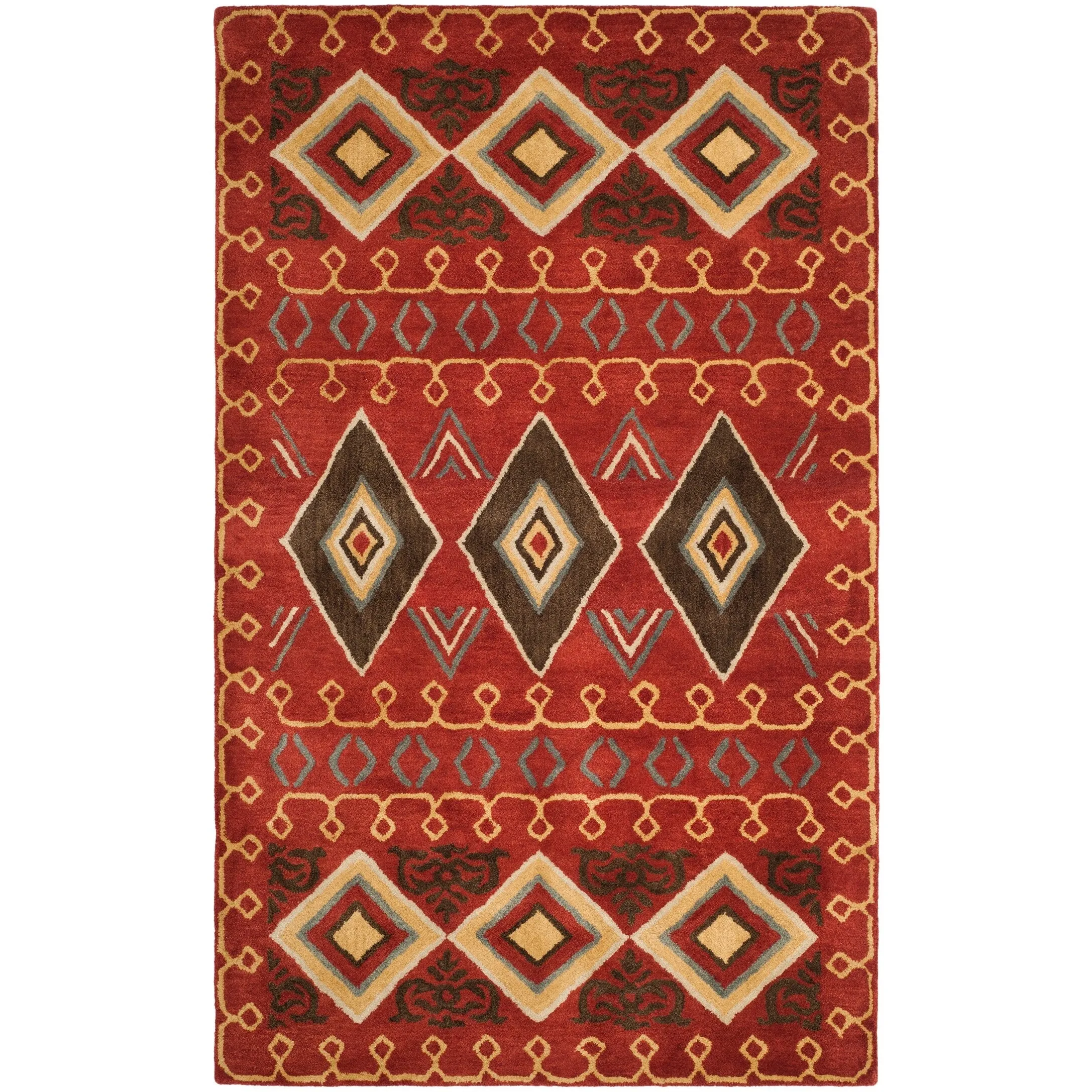 SAFAVIEH Handmade Heritage Constellation Traditional Oriental Wool Rug