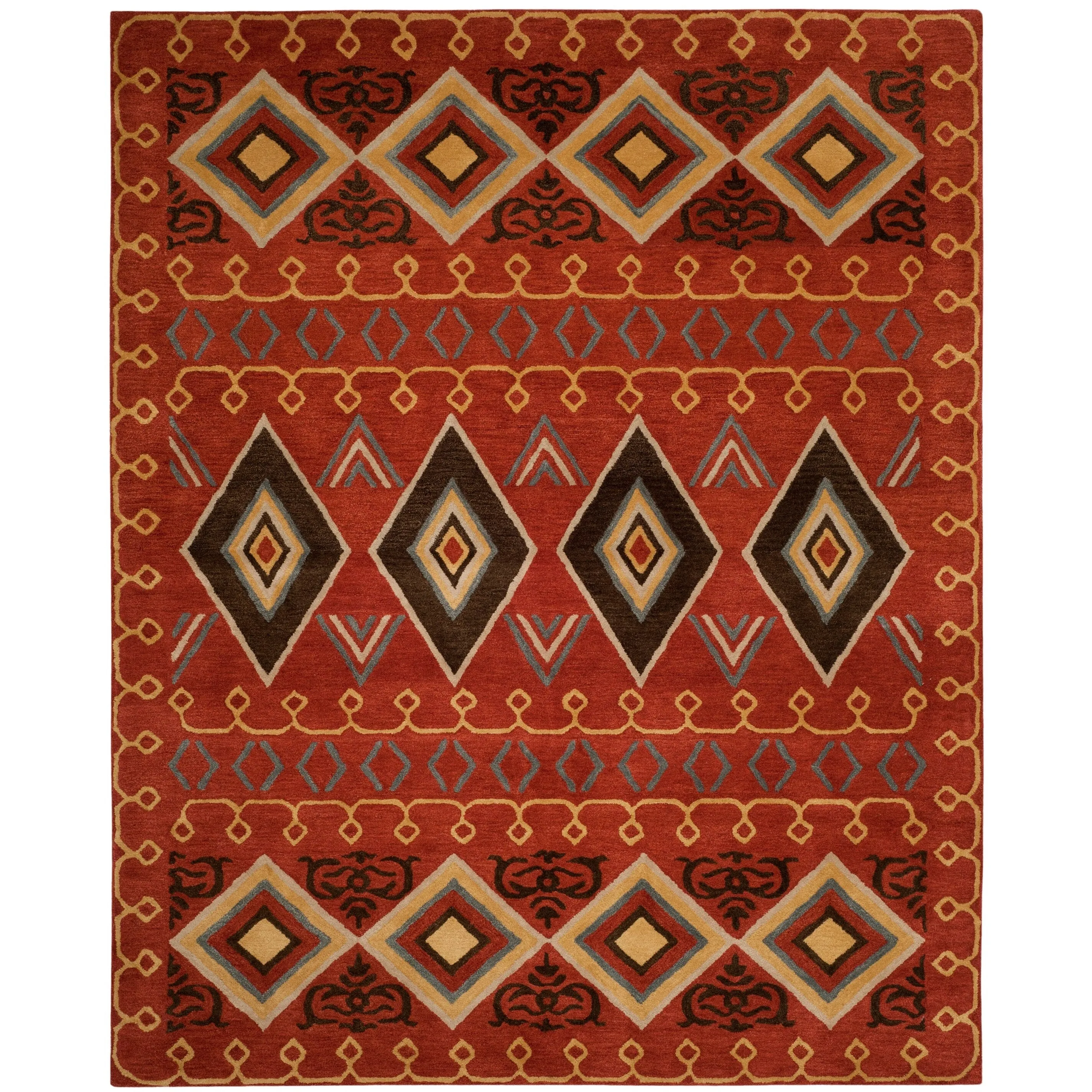 SAFAVIEH Handmade Heritage Constellation Traditional Oriental Wool Rug