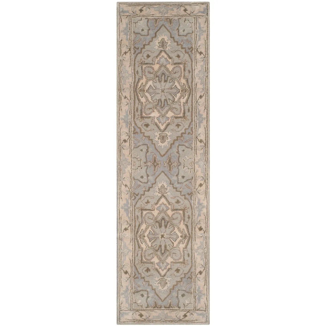 SAFAVIEH Handmade Heritage Floating Dahlia Traditional Oriental Wool Rug