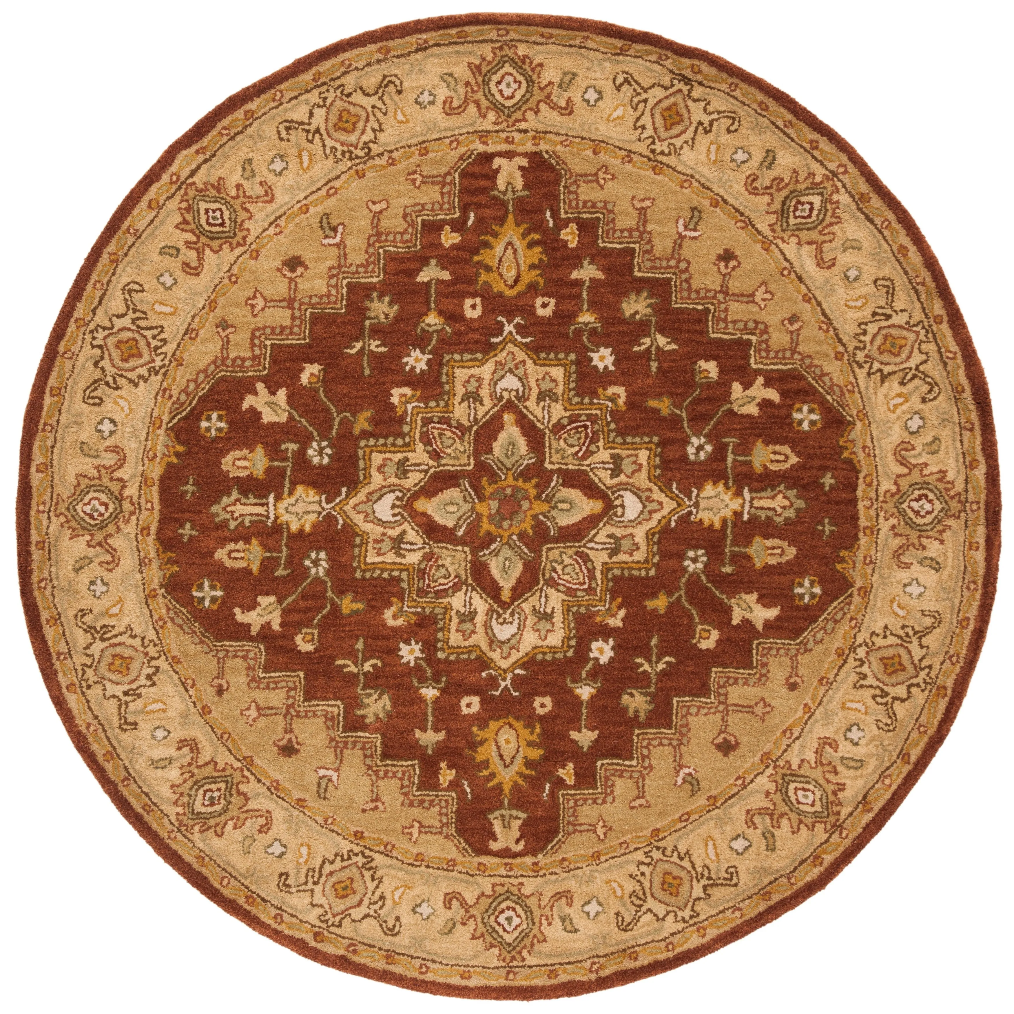 SAFAVIEH Handmade Heritage Foliage Traditional Oriental Wool Rug