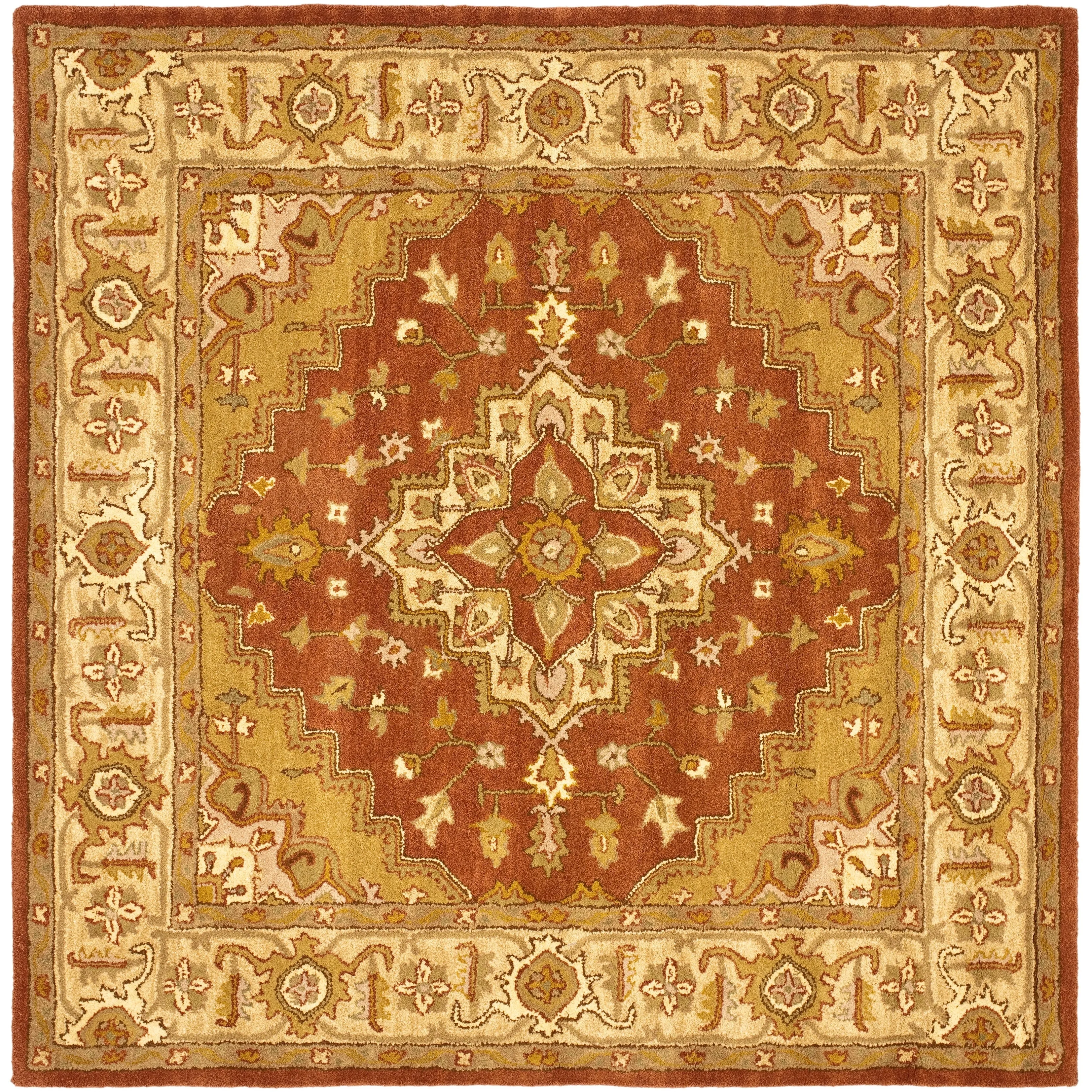 SAFAVIEH Handmade Heritage Foliage Traditional Oriental Wool Rug