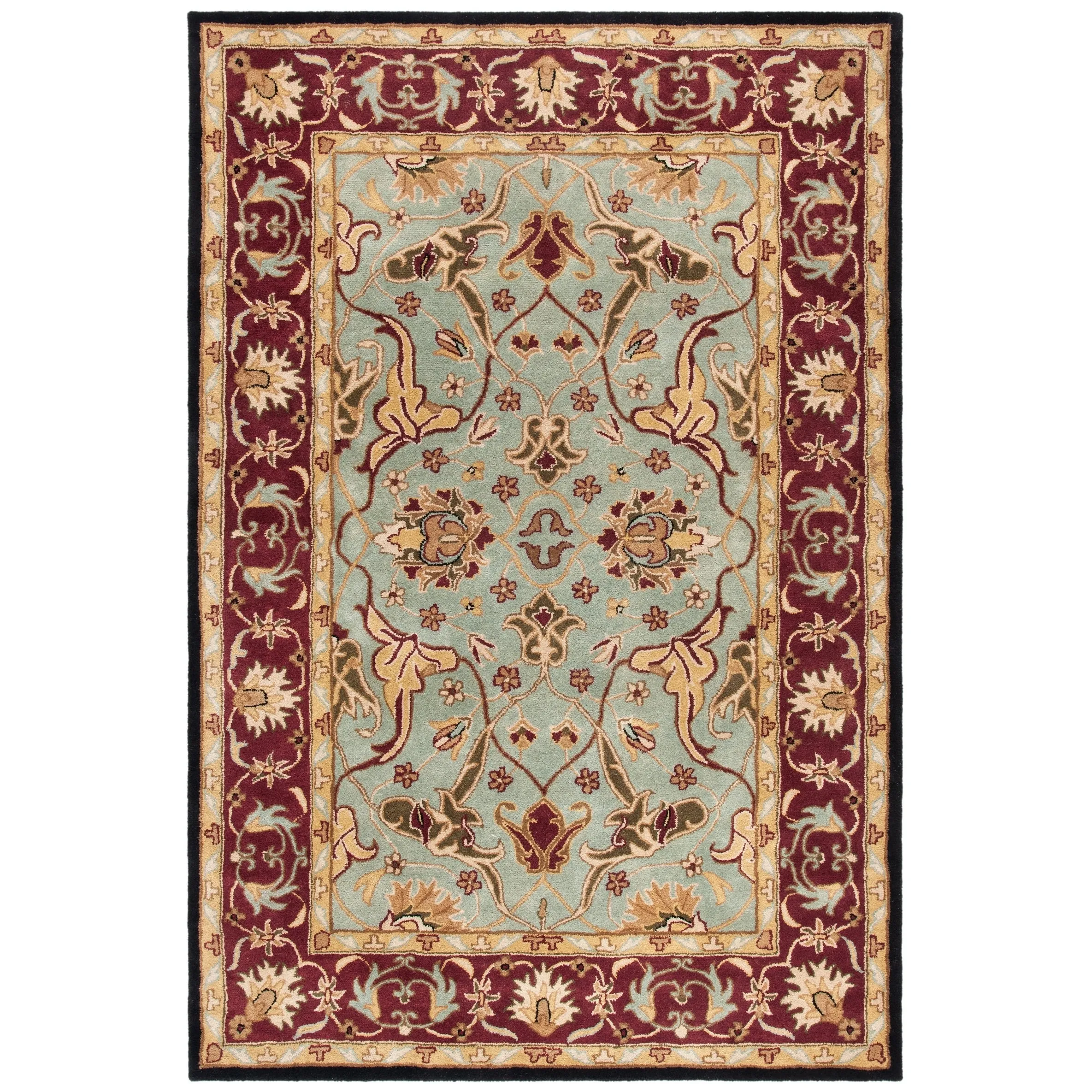 SAFAVIEH Handmade Heritage Gracious Garden Traditional Oriental Wool Rug