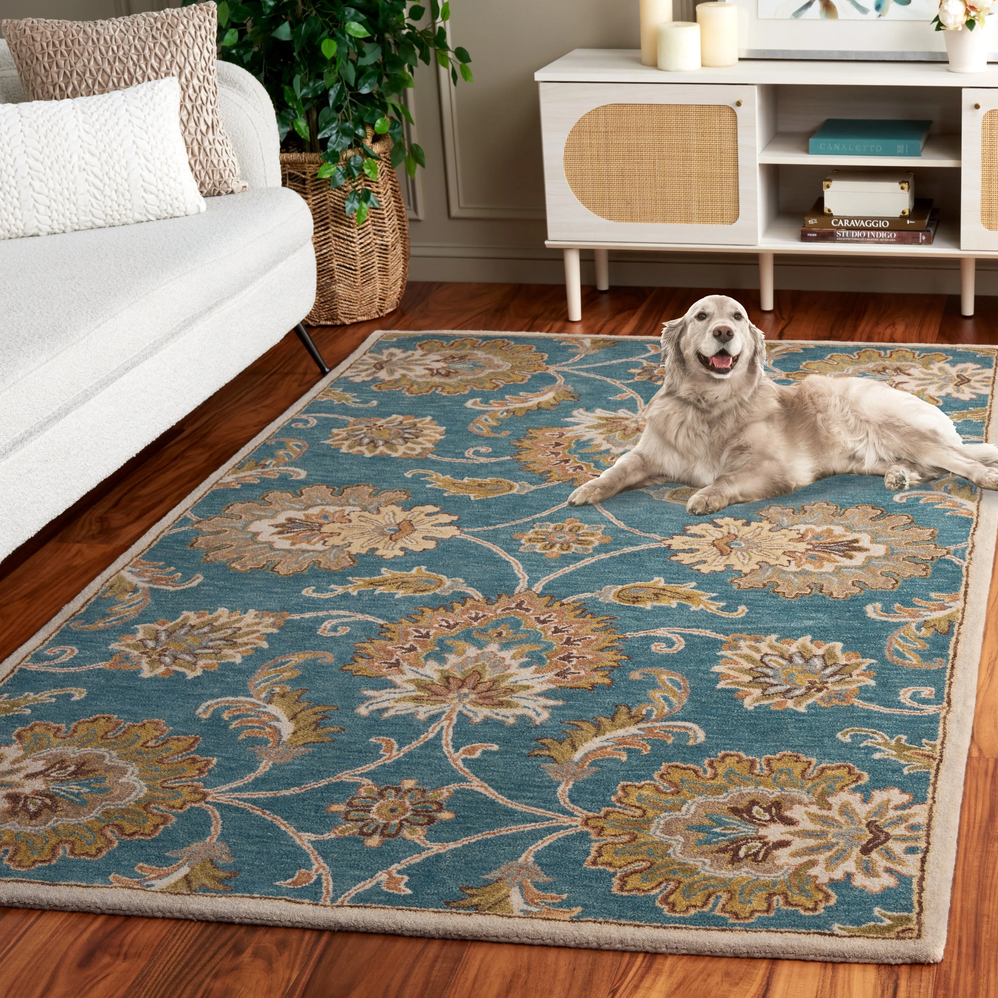SAFAVIEH Handmade Heritage Party Time Traditional Wool Rug