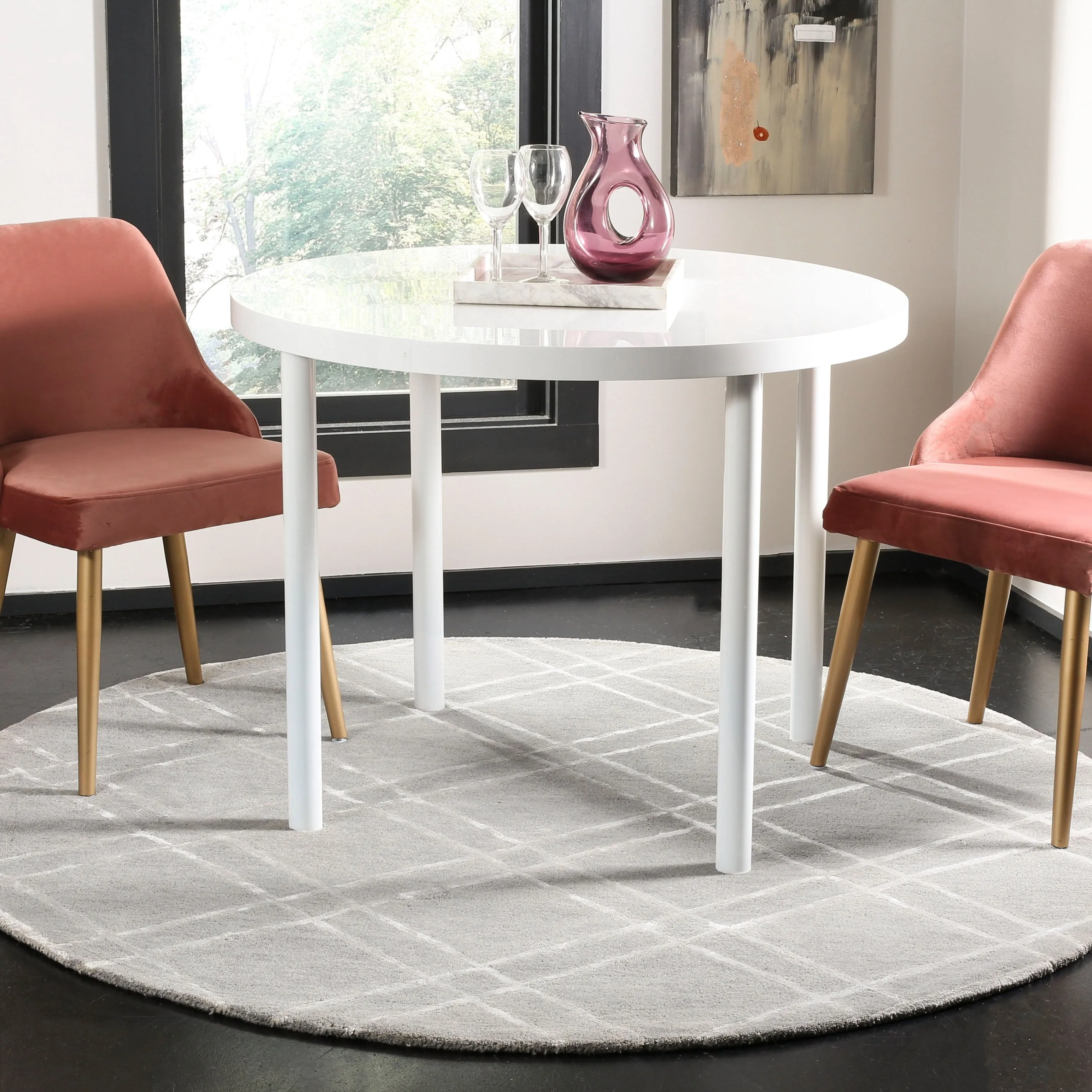 SAFAVIEH Handmade Himalaya Beadwork Modern Wool Rug