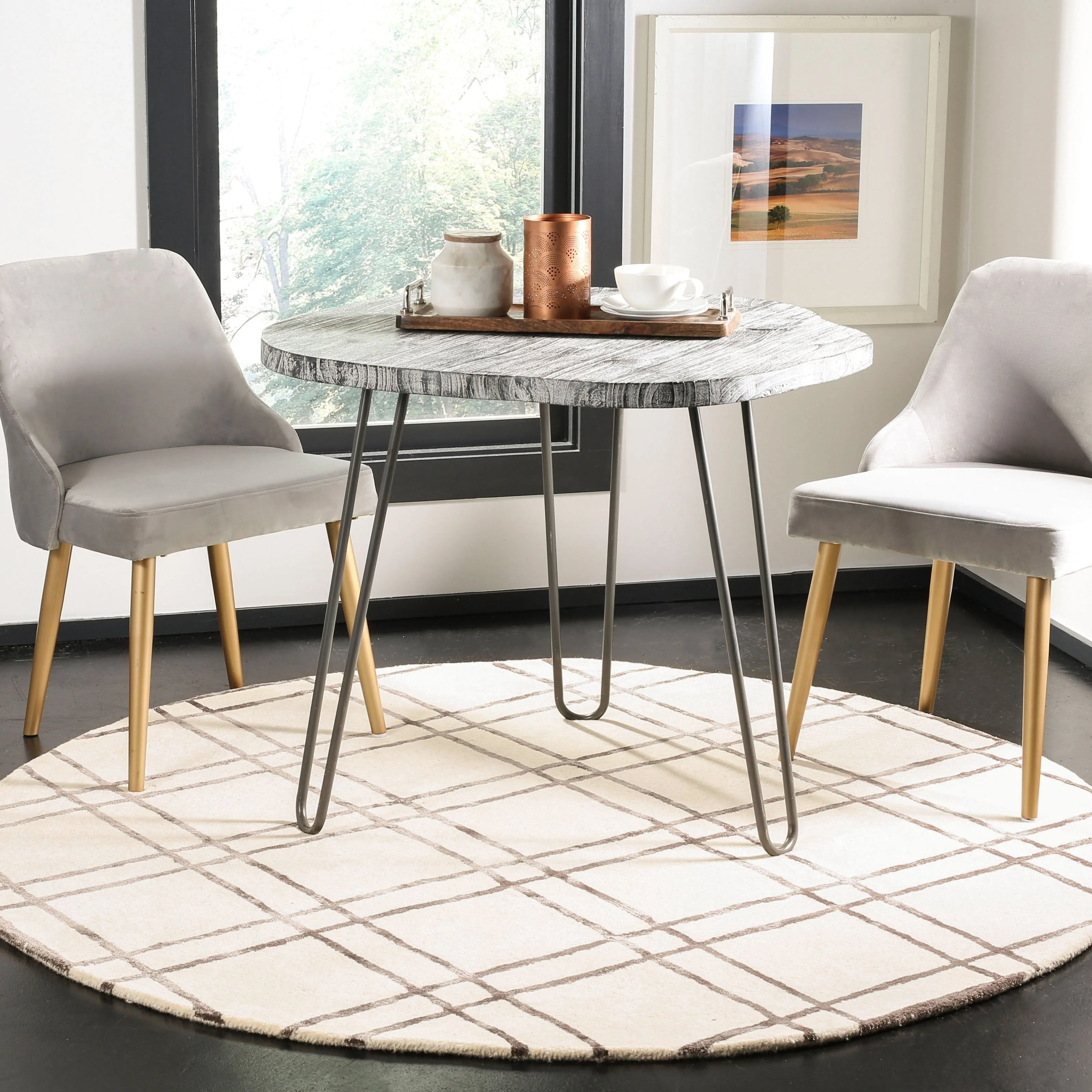 SAFAVIEH Handmade Himalaya Beadwork Modern Wool Rug