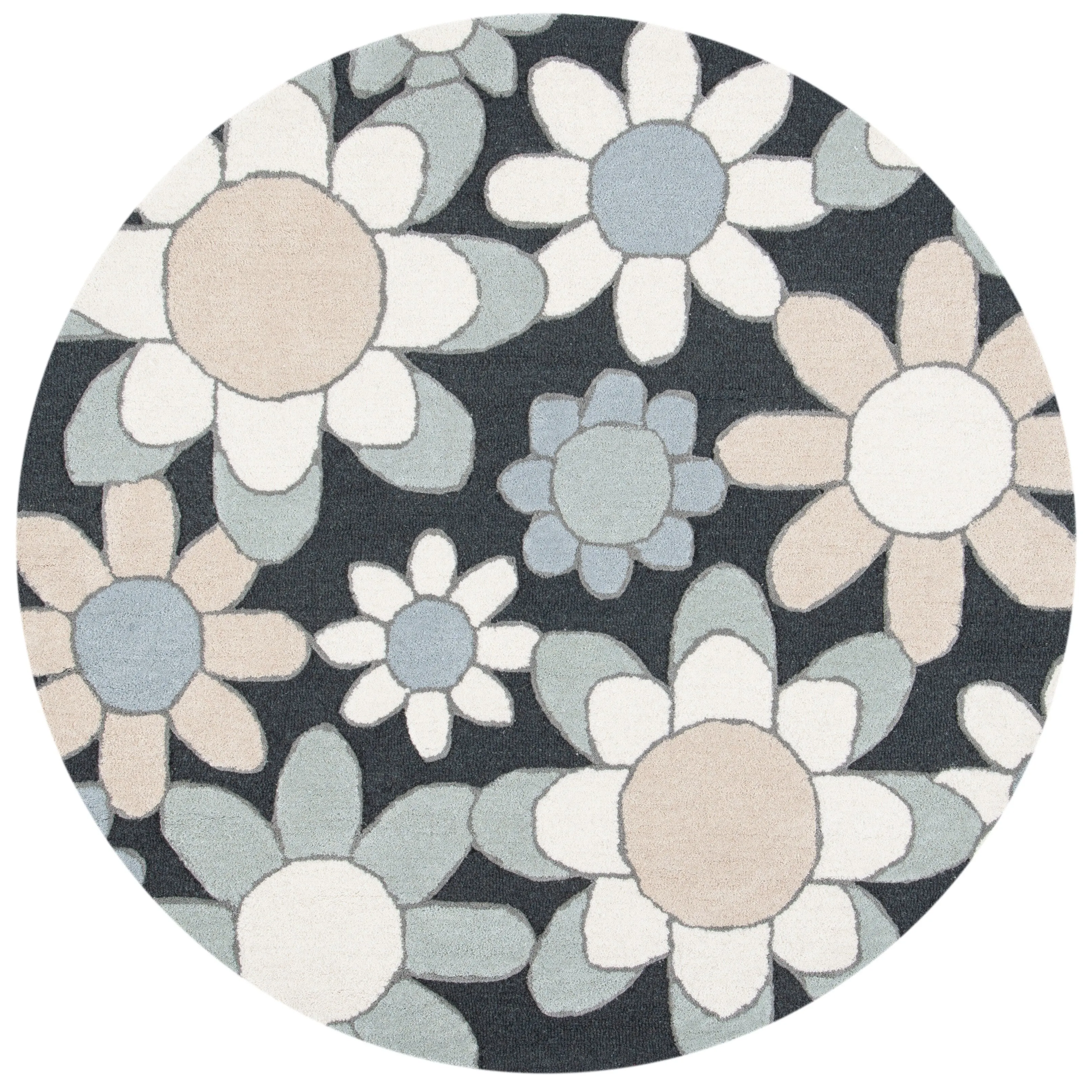 SAFAVIEH Handmade Kids Khadijah Floral Wool Rug