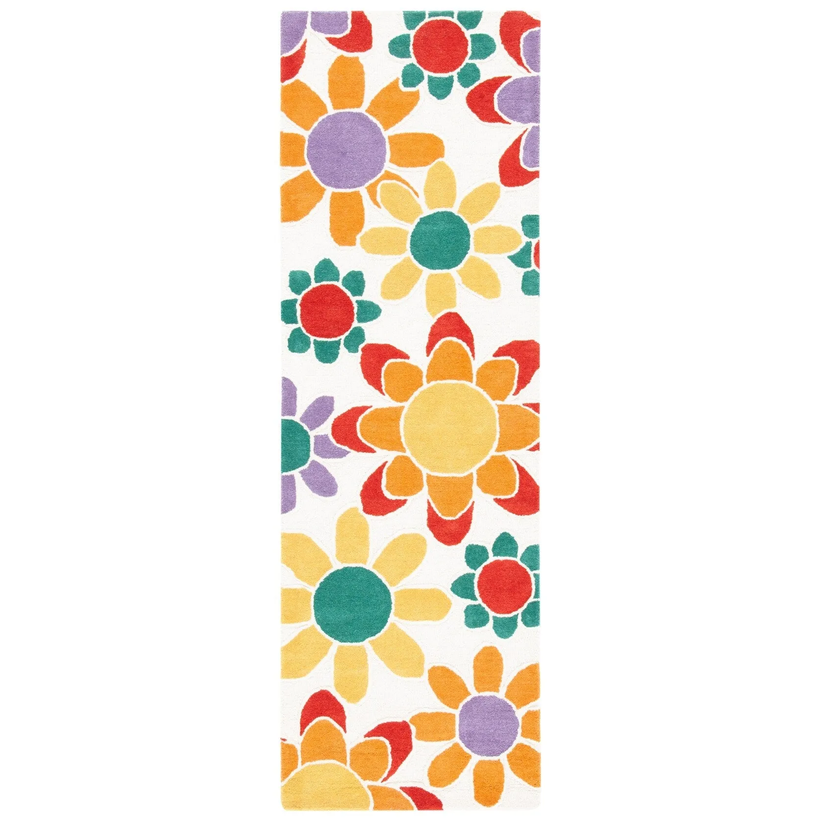 SAFAVIEH Handmade Kids Khadijah Floral Wool Rug