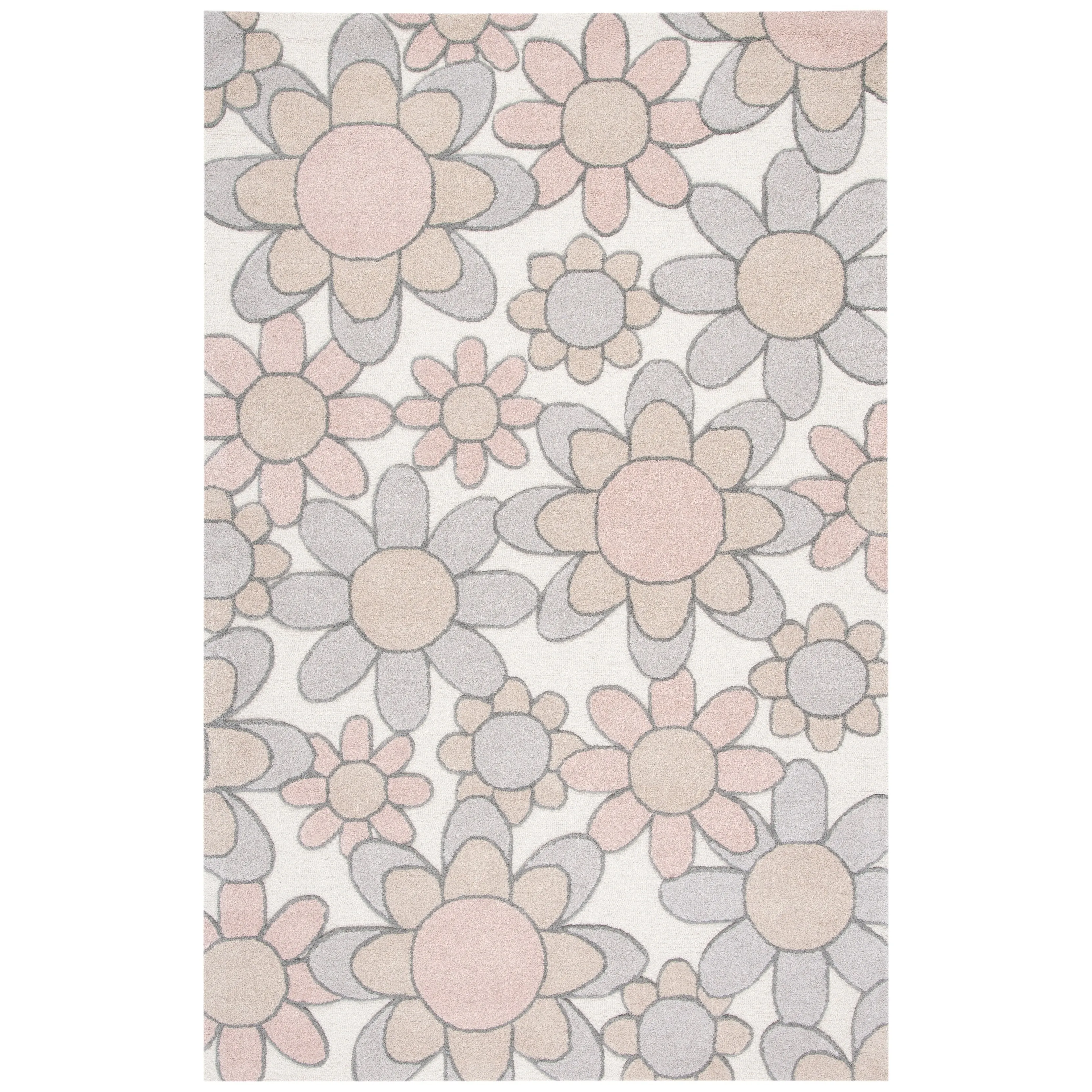 SAFAVIEH Handmade Kids Khadijah Floral Wool Rug