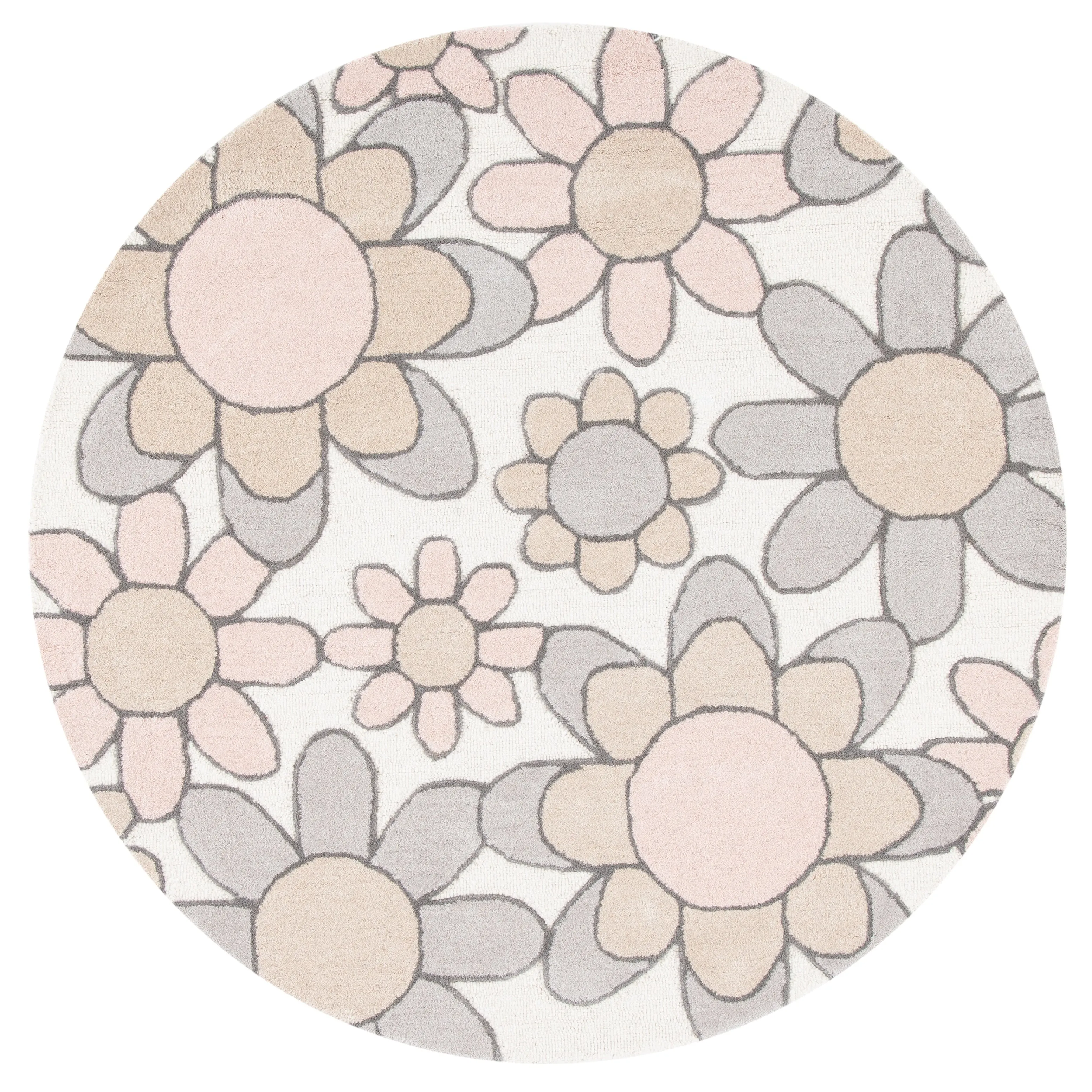 SAFAVIEH Handmade Kids Khadijah Floral Wool Rug