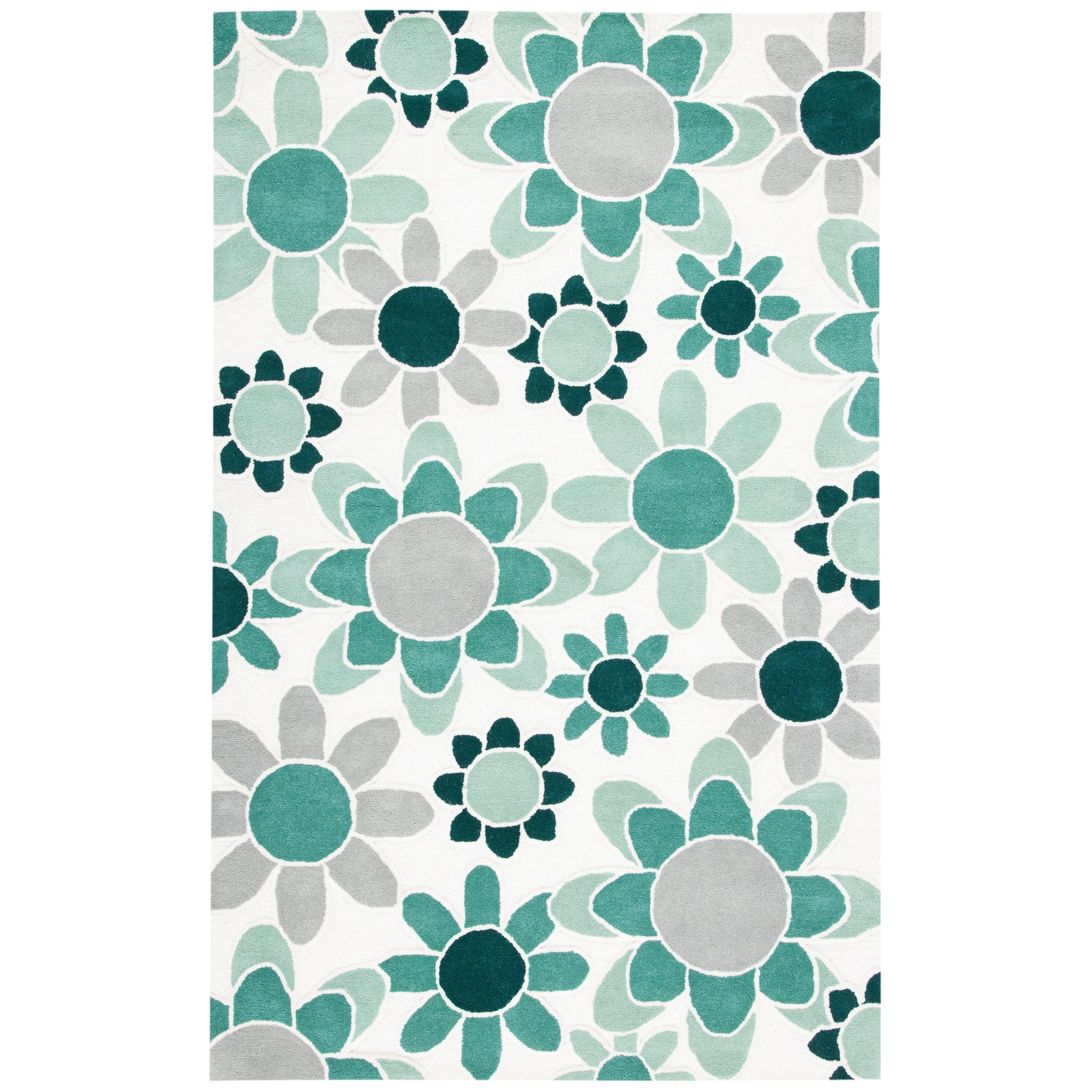 SAFAVIEH Handmade Kids Khadijah Floral Wool Rug