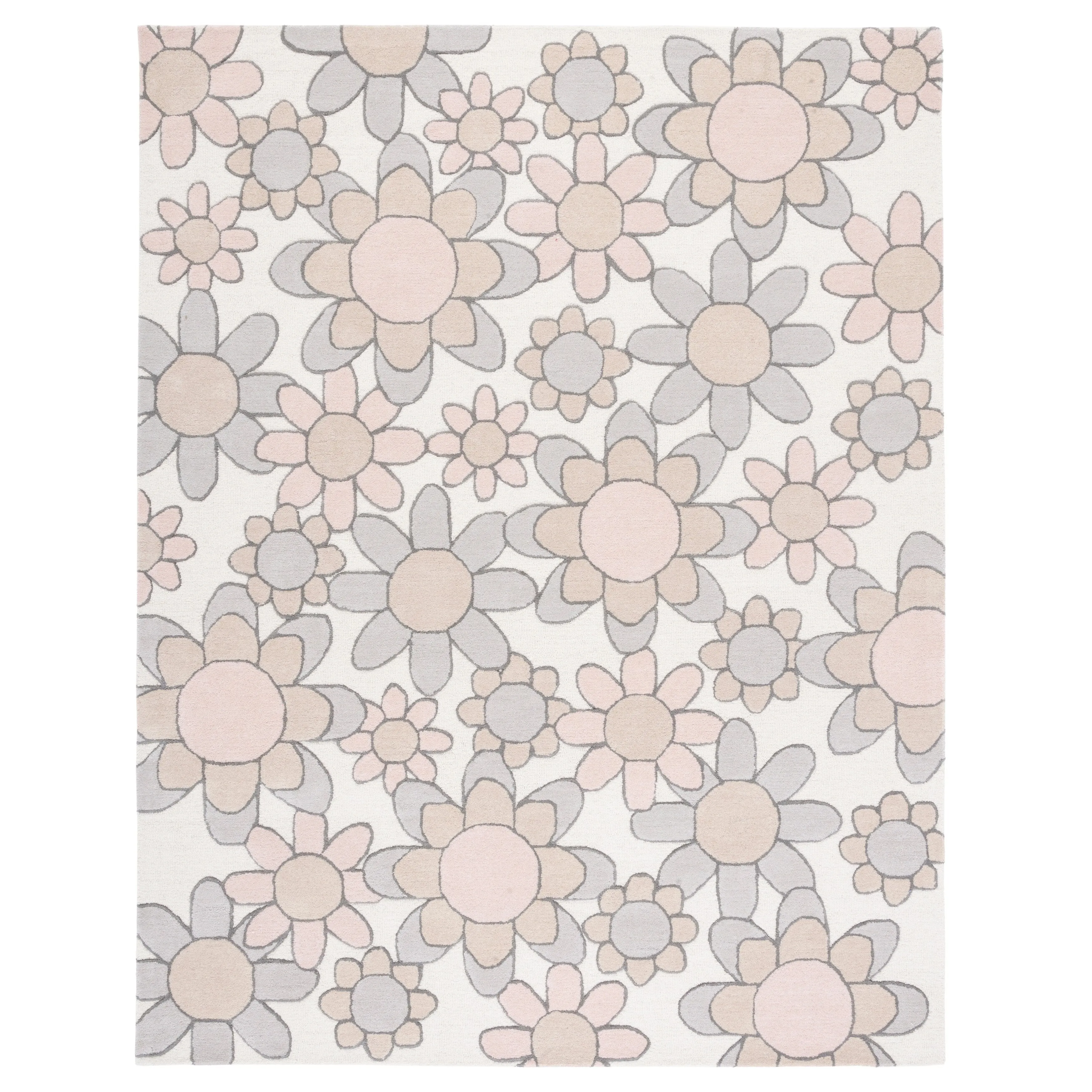 SAFAVIEH Handmade Kids Khadijah Floral Wool Rug