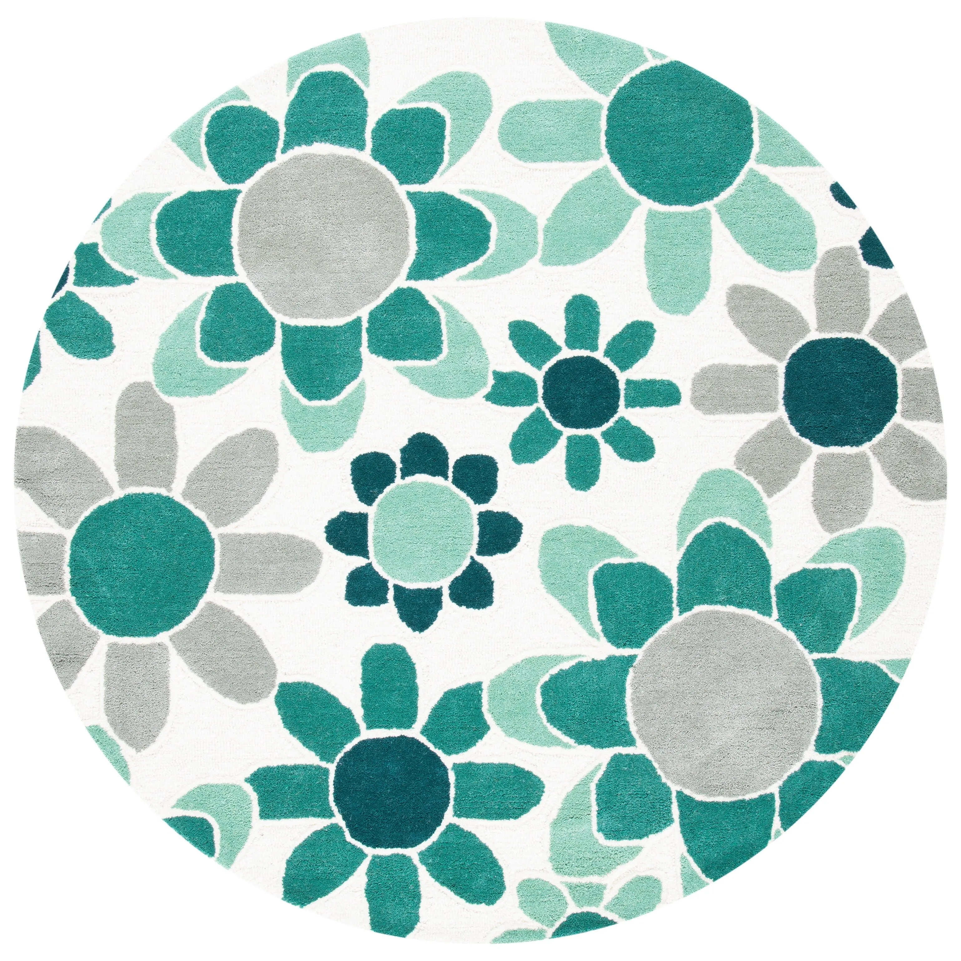 SAFAVIEH Handmade Kids Khadijah Floral Wool Rug