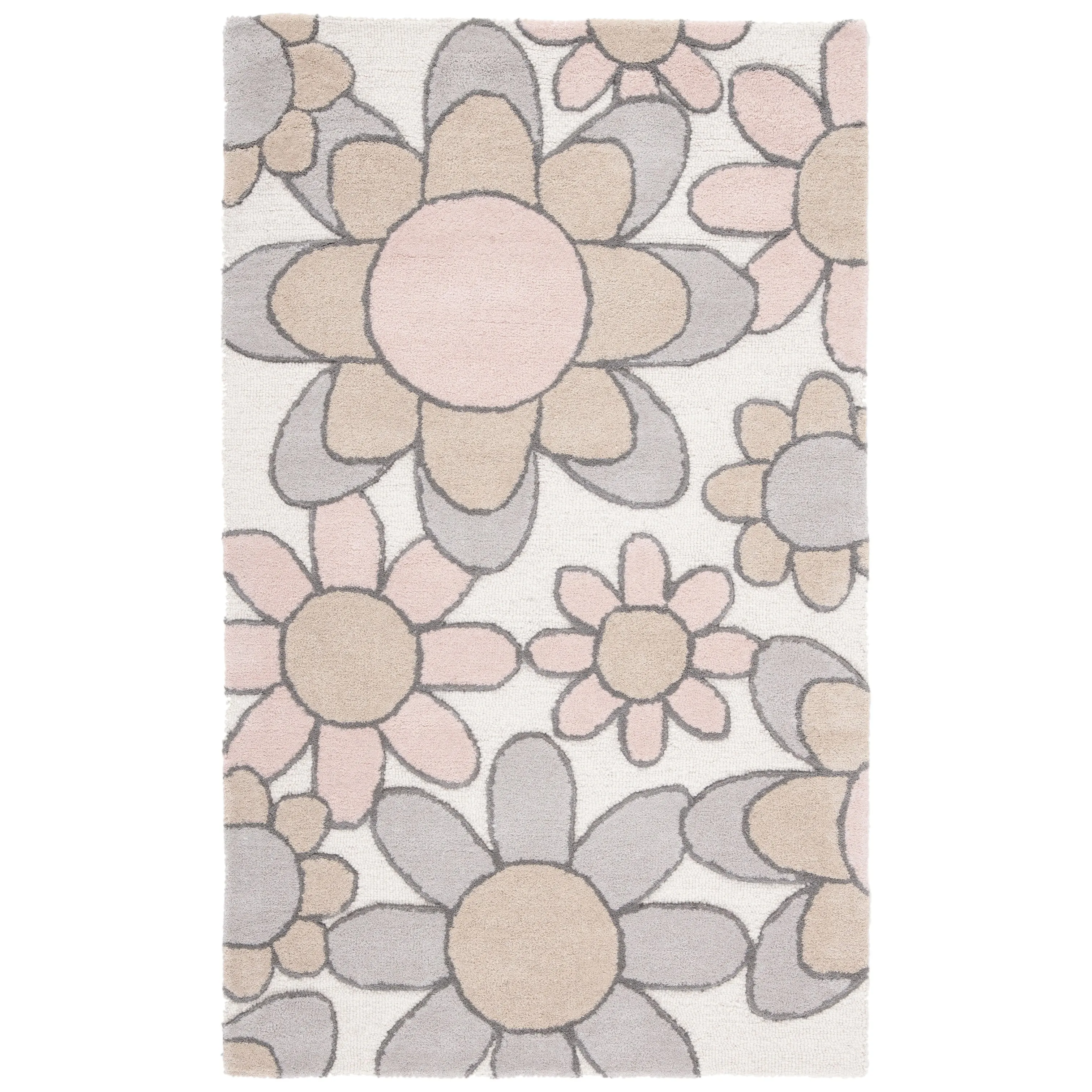 SAFAVIEH Handmade Kids Khadijah Floral Wool Rug