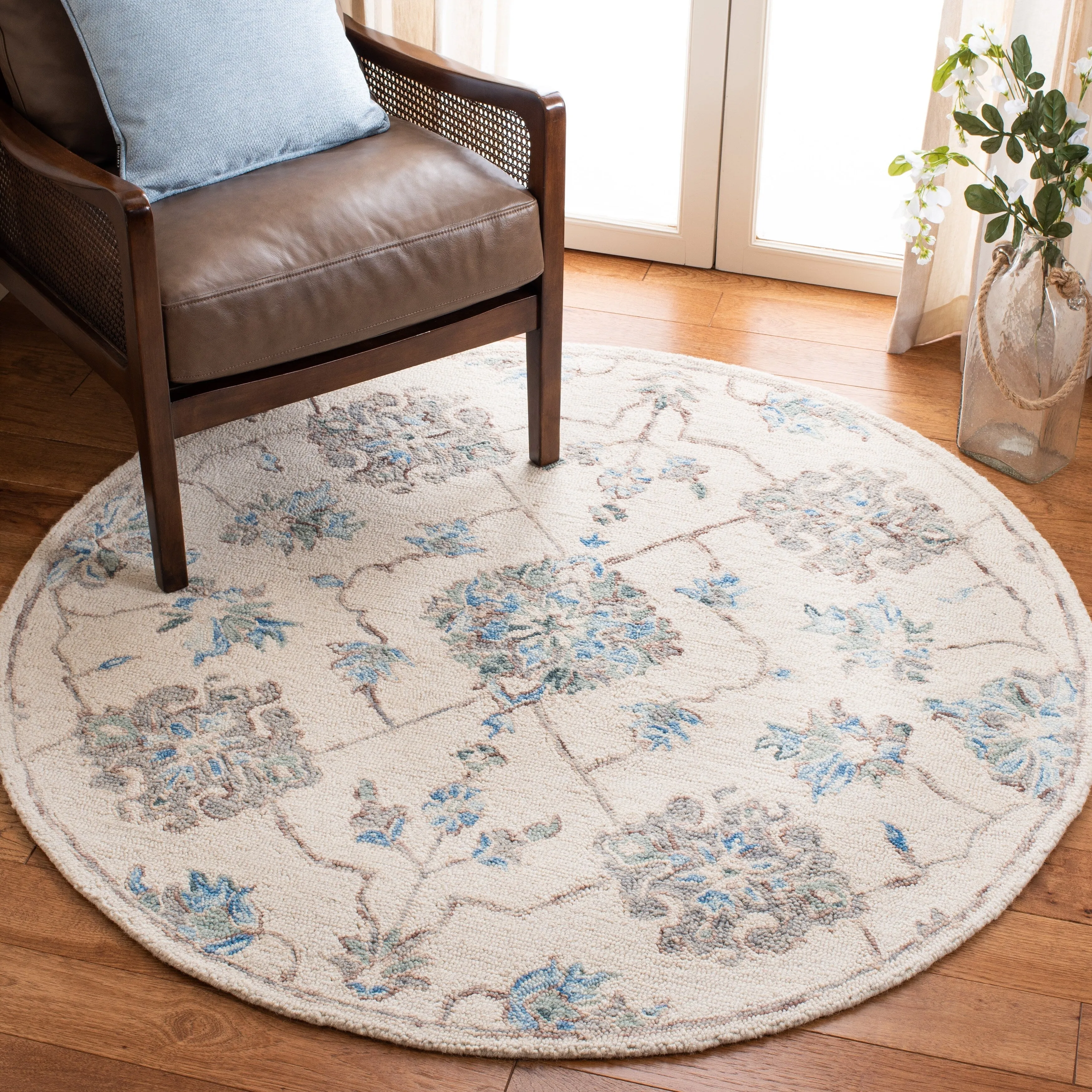 SAFAVIEH Handmade Micro-Loop Burcin Modern Wool Rug