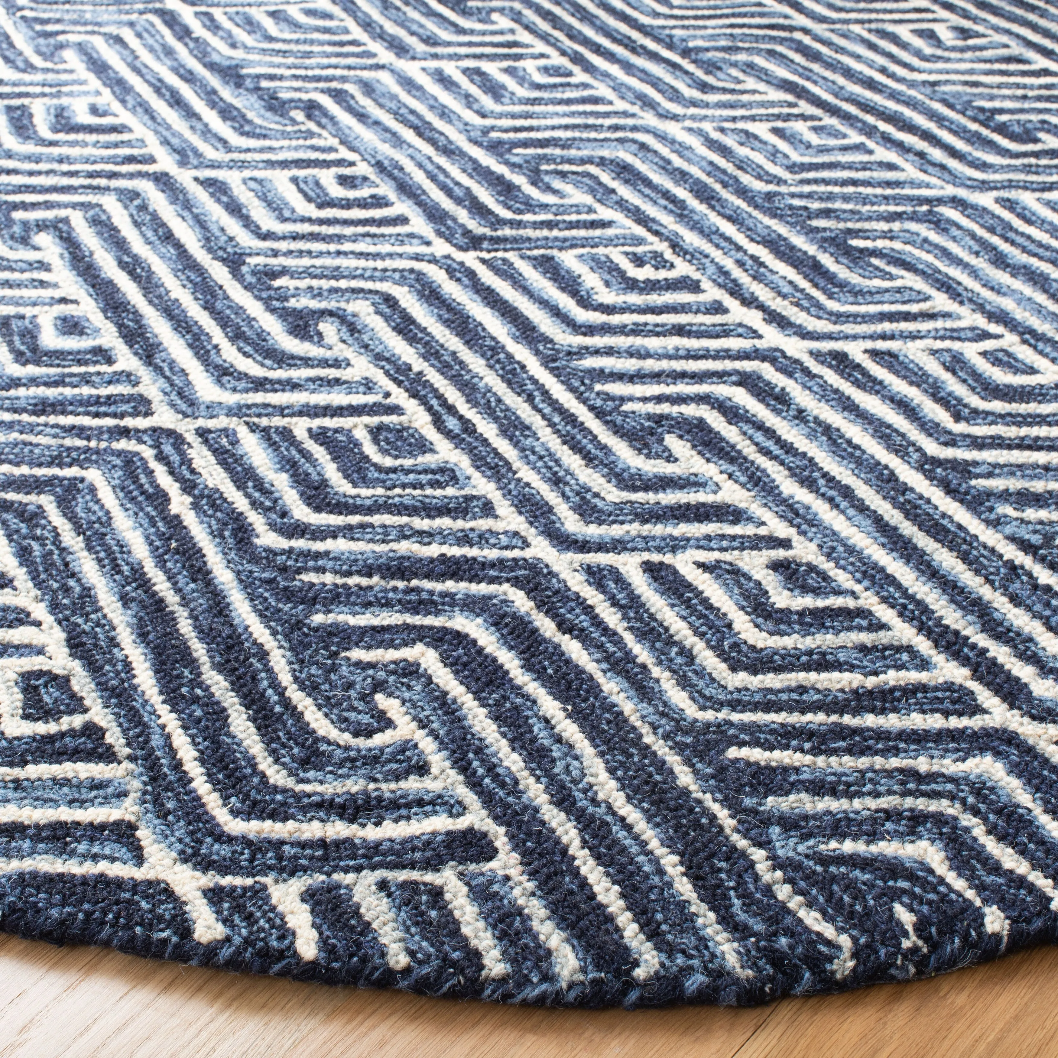 SAFAVIEH Handmade Micro-Loop Firica Modern Wool Rug