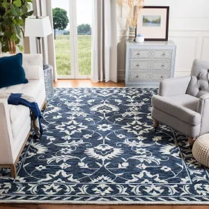 SAFAVIEH Handmade Micro-Loop Fjoralba Transitional Floral Wool Rug