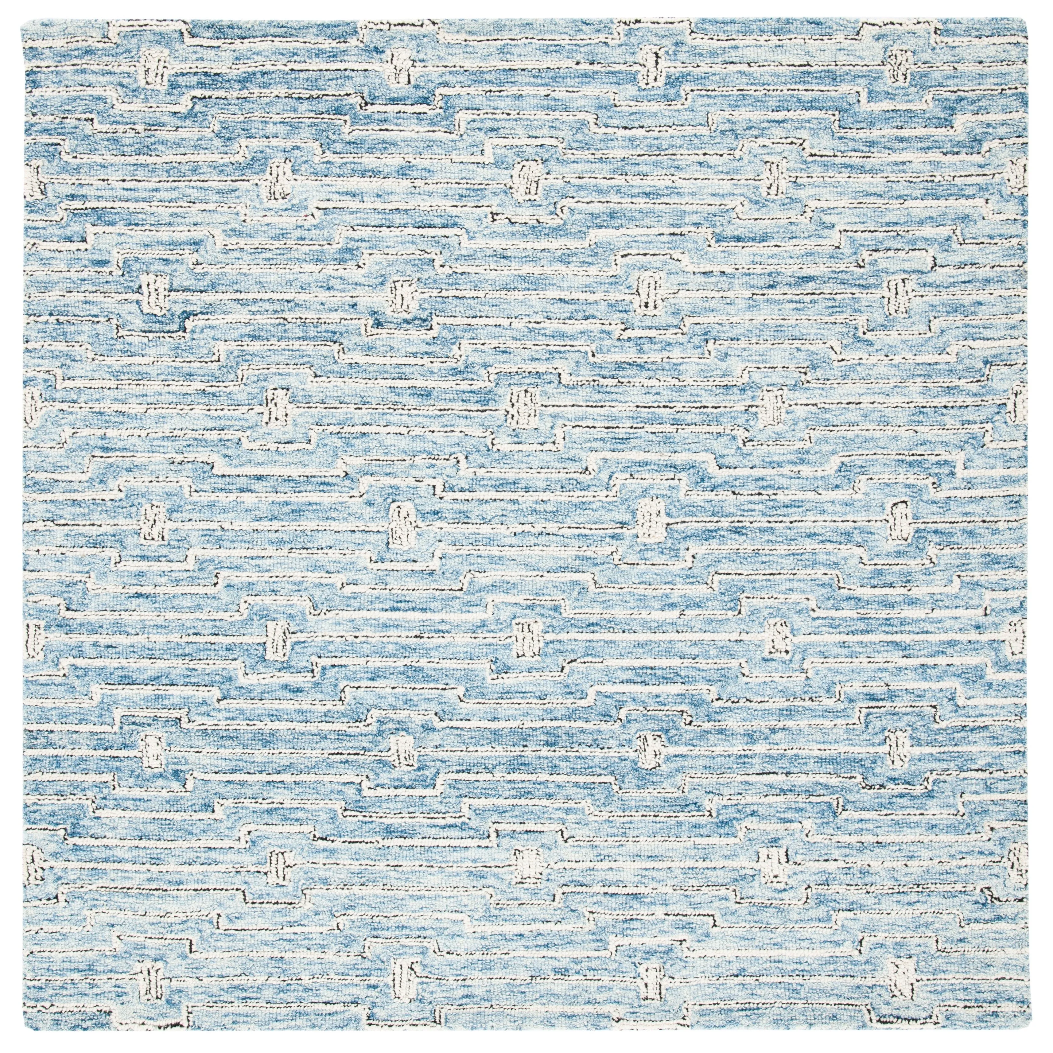 SAFAVIEH Handmade Micro-Loop Gatienne Modern Wool Rug