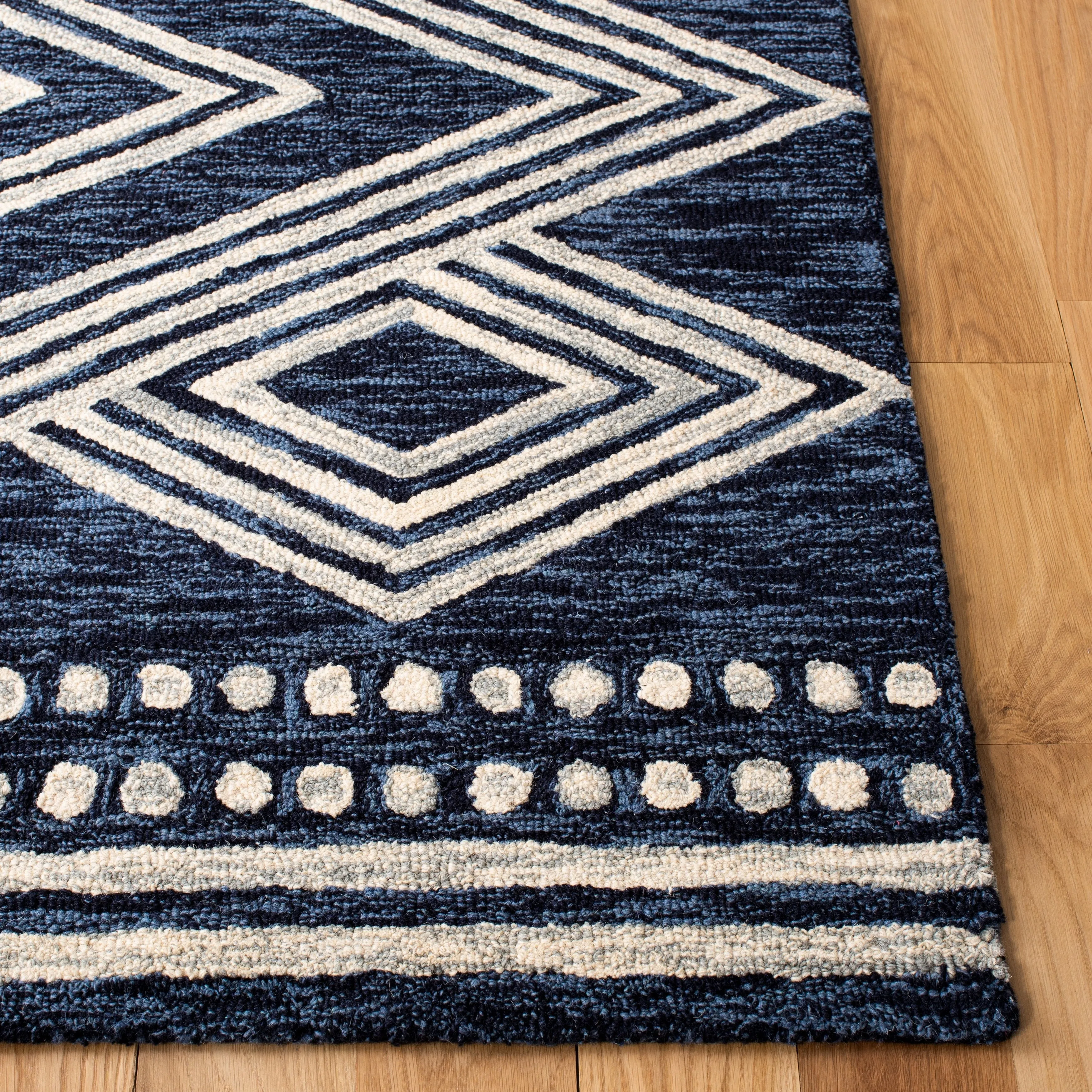 SAFAVIEH Handmade Micro-Loop Gudula Moroccan Wool Rug