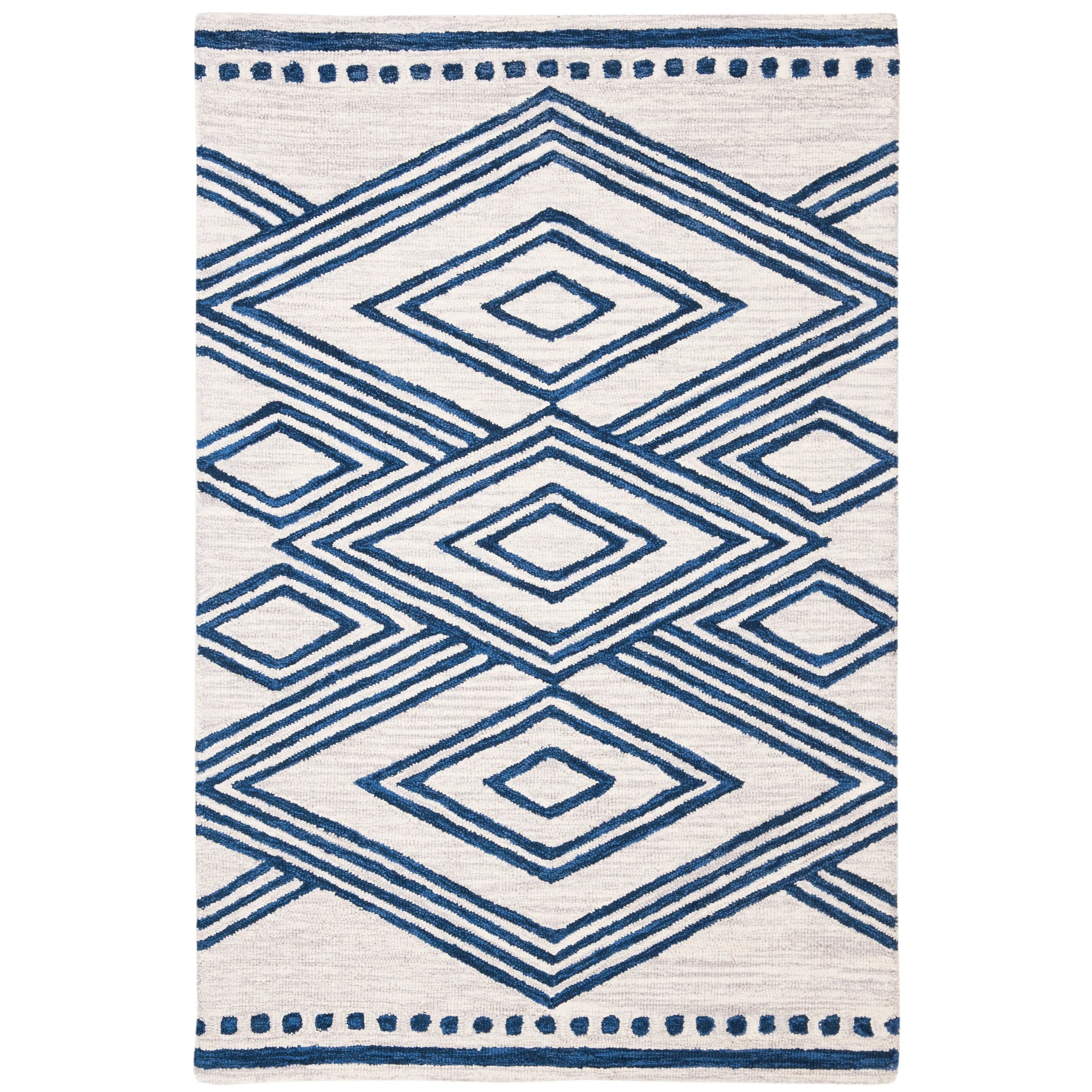 SAFAVIEH Handmade Micro-Loop Gudula Moroccan Wool Rug