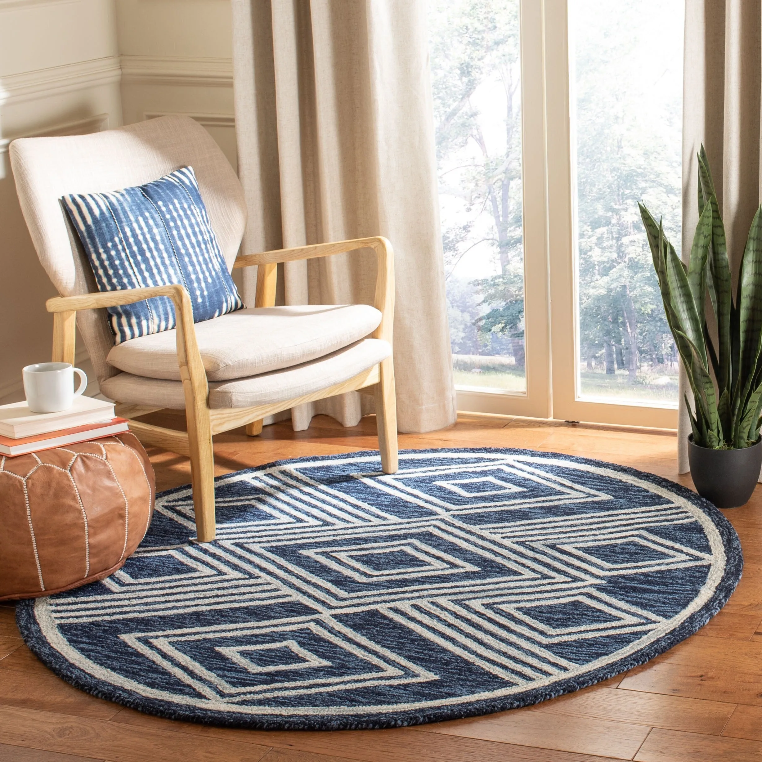 SAFAVIEH Handmade Micro-Loop Gudula Moroccan Wool Rug
