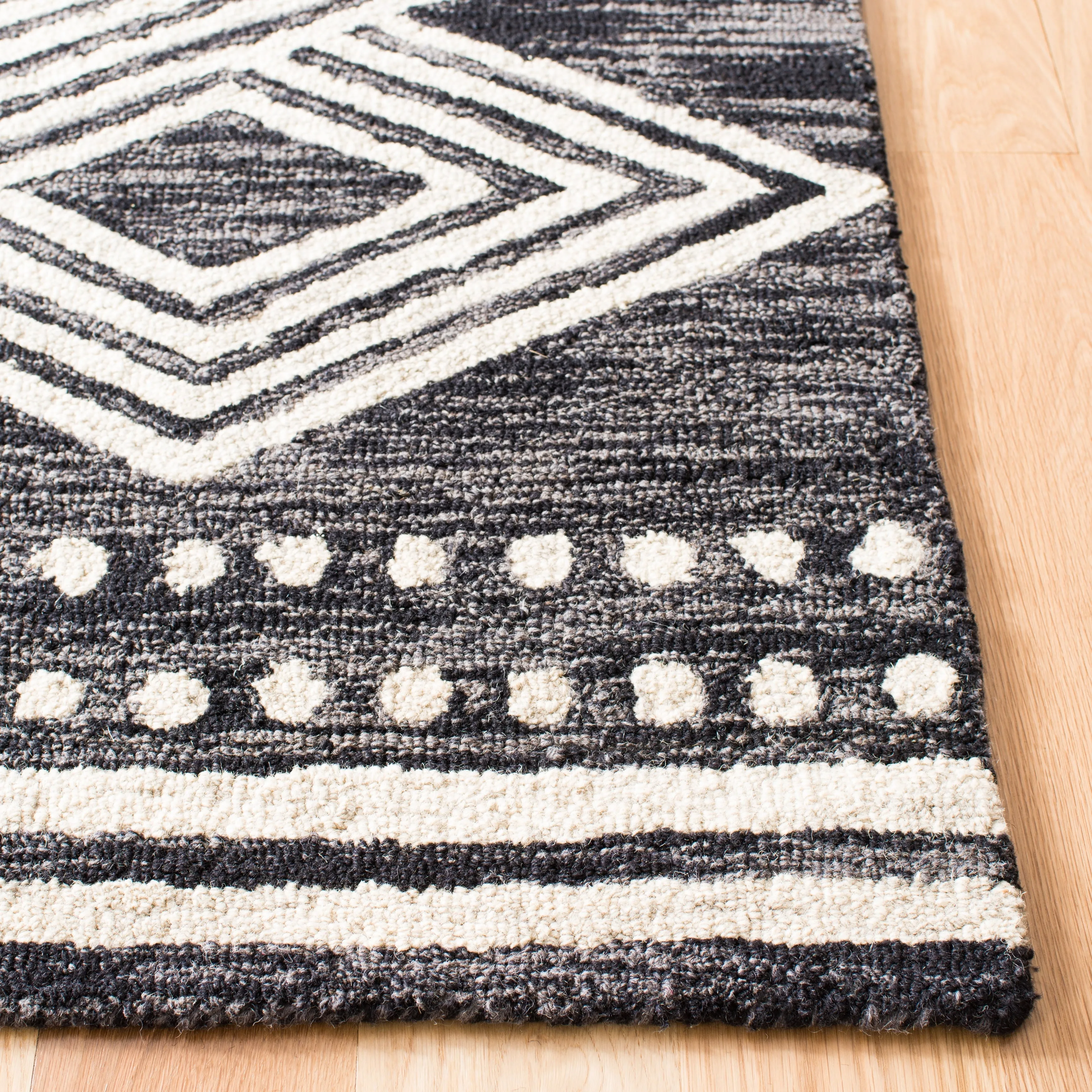 SAFAVIEH Handmade Micro-Loop Gudula Moroccan Wool Rug