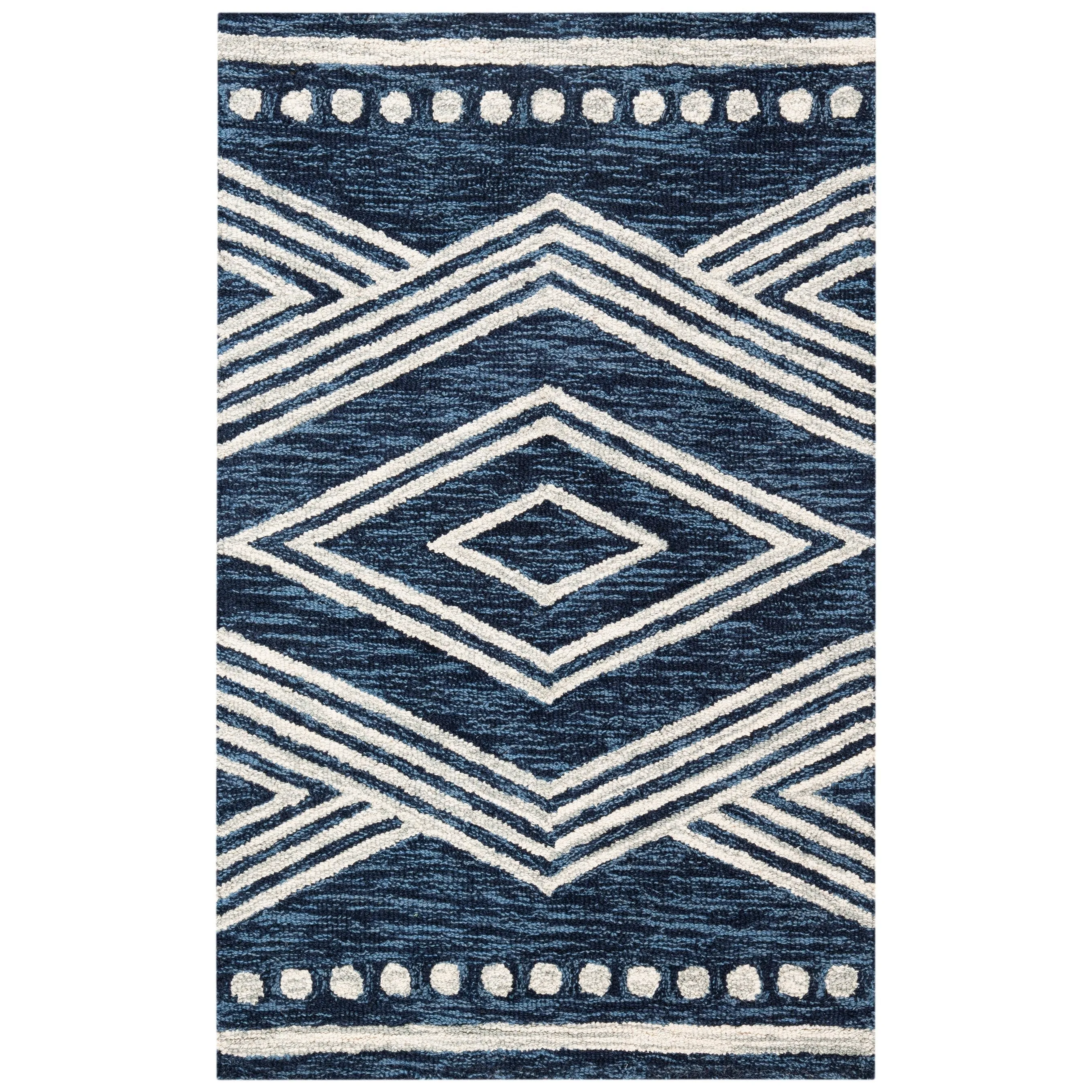 SAFAVIEH Handmade Micro-Loop Gudula Moroccan Wool Rug