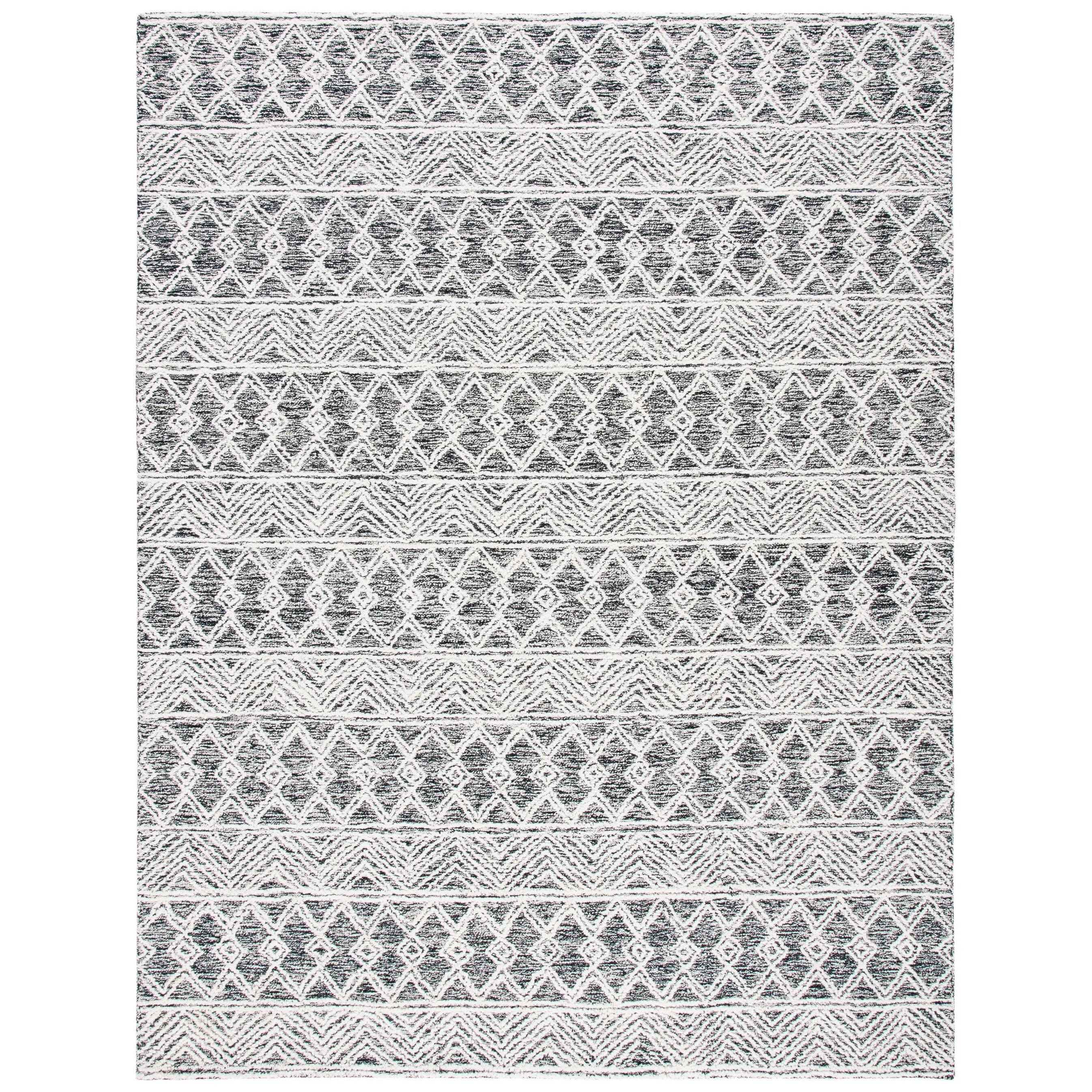 SAFAVIEH Handmade Micro-Loop Najada Transitional Wool Rug