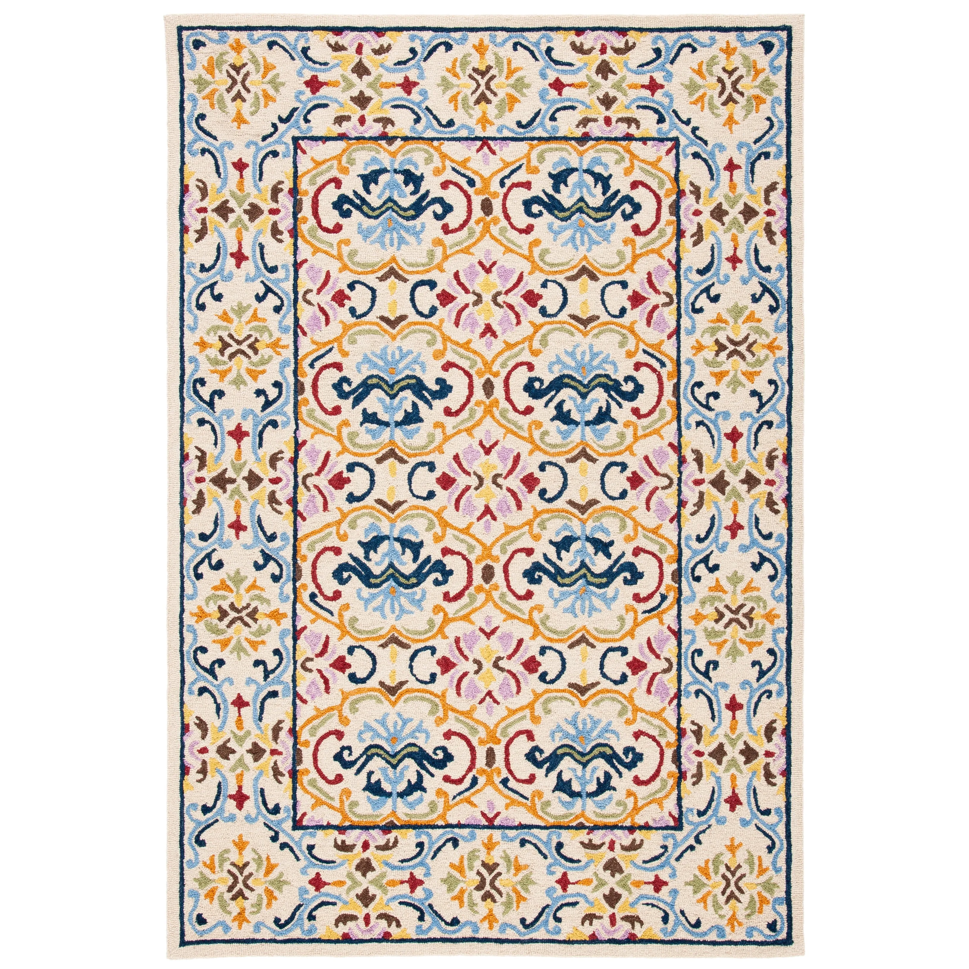 SAFAVIEH Handmade Micro-Loop Sinela Wool Rug