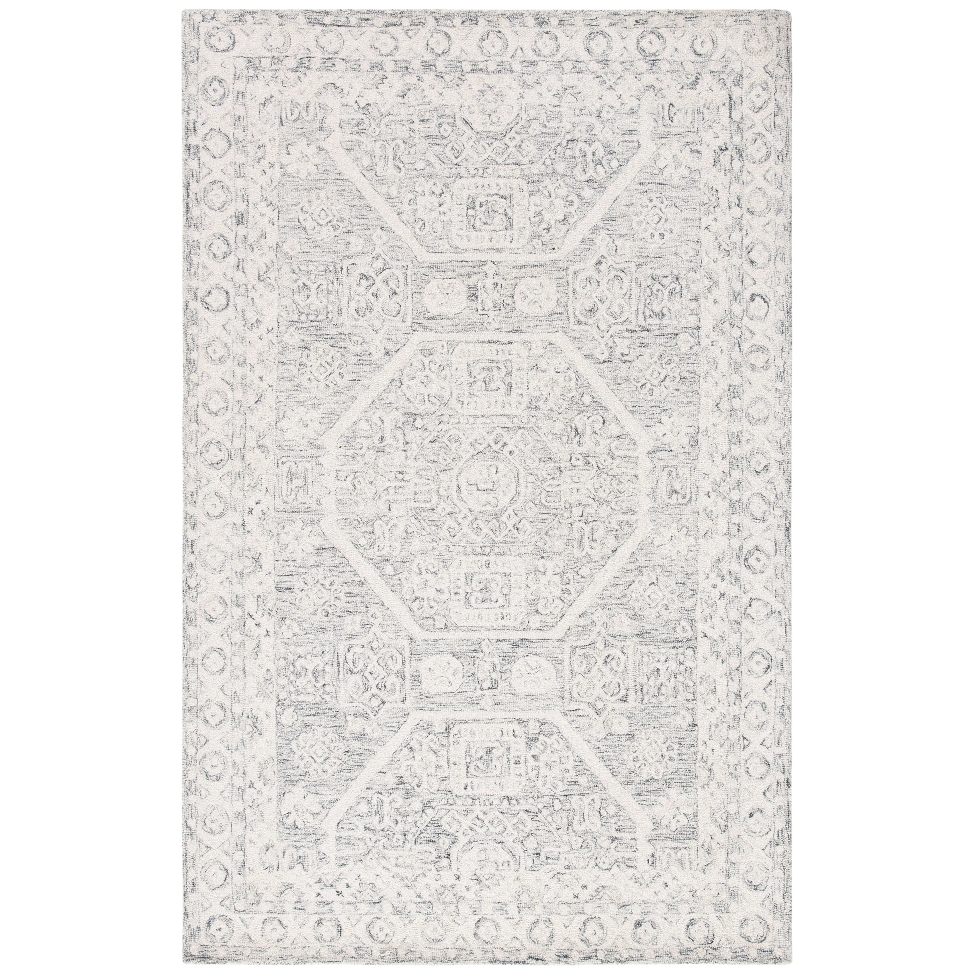 SAFAVIEH Handmade Micro-Loop Sunitha Transitional Wool Rug