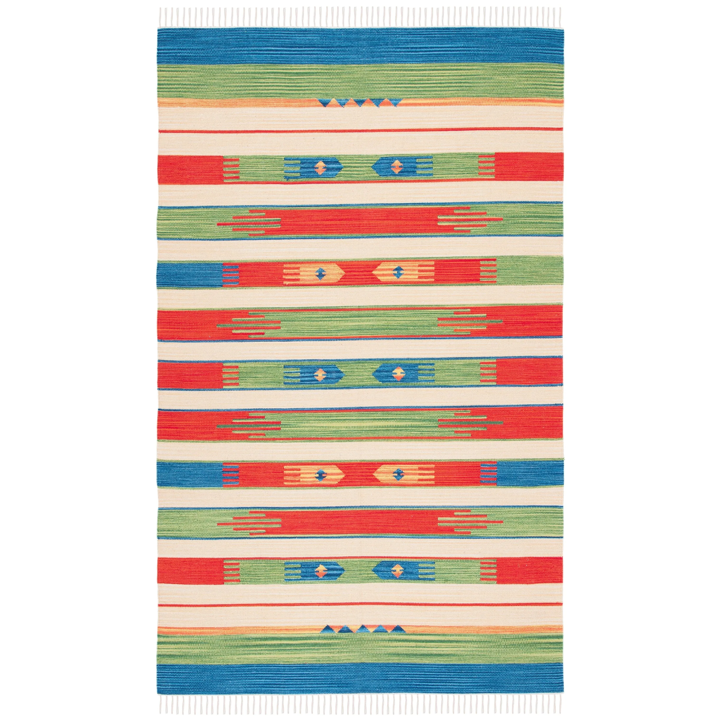 SAFAVIEH Handmade Montauk Tsunemi Southwestern Cotton Fringe Rug