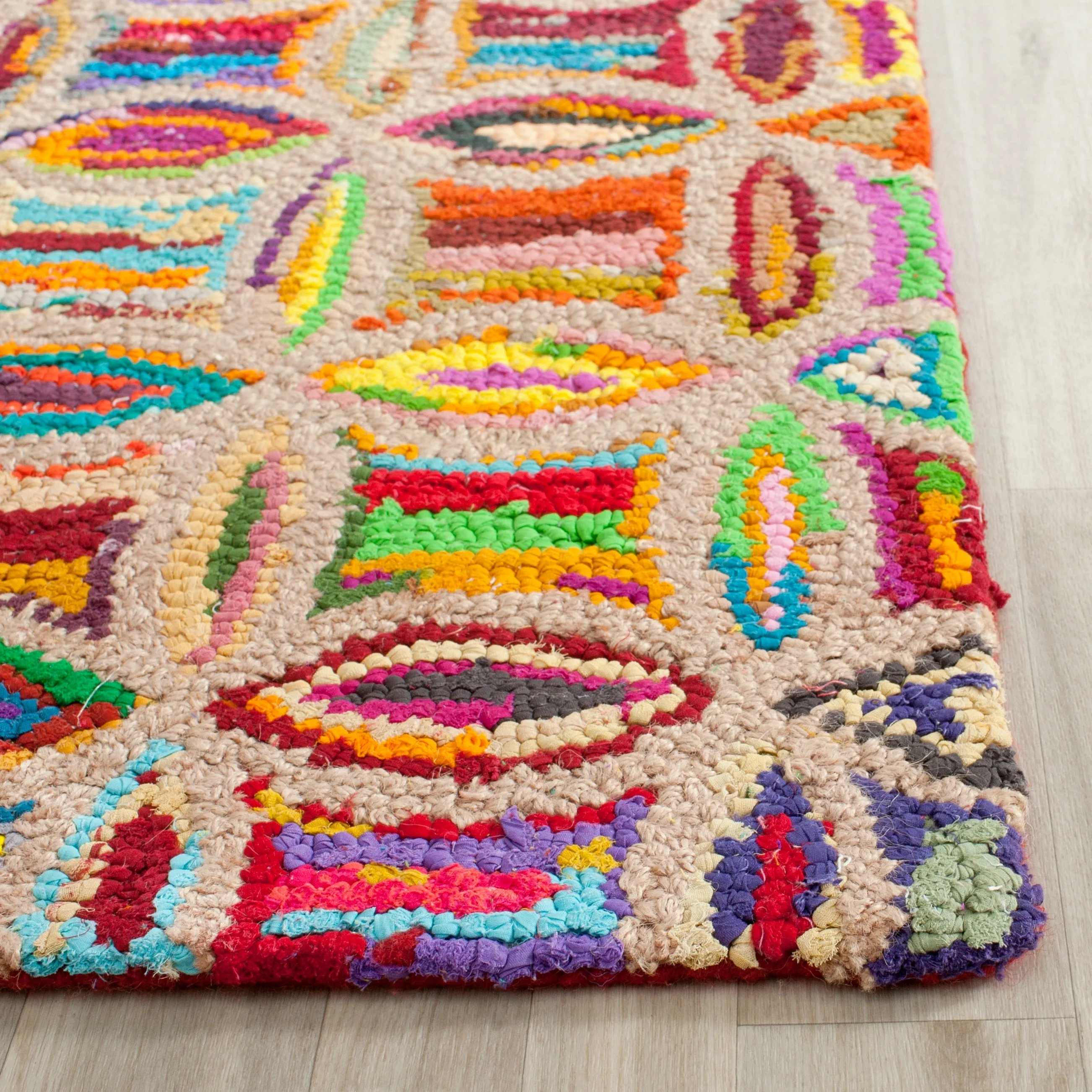 SAFAVIEH Handmade Nantucket Mahaut Contemporary Cotton Rug