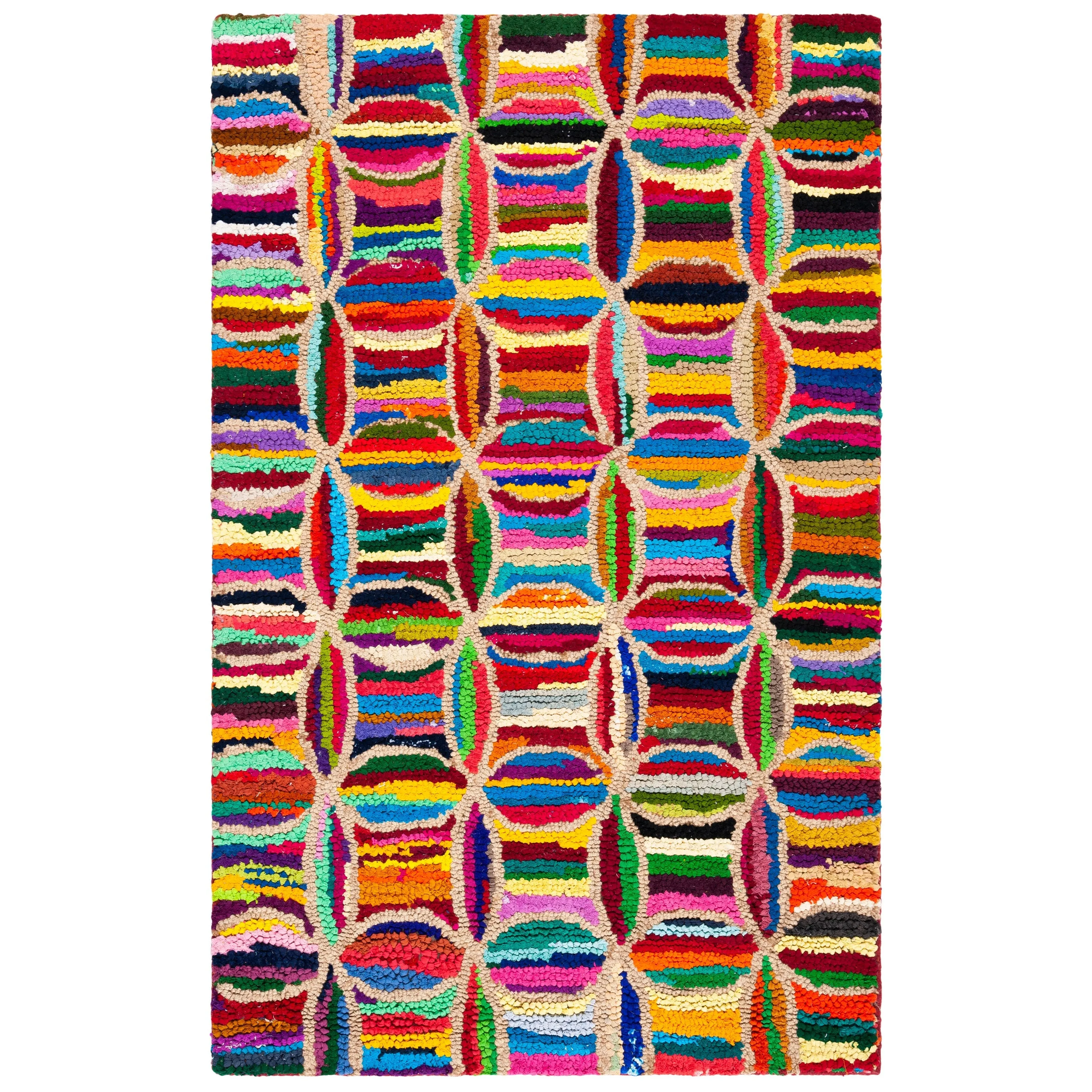 SAFAVIEH Handmade Nantucket Mahaut Contemporary Cotton Rug