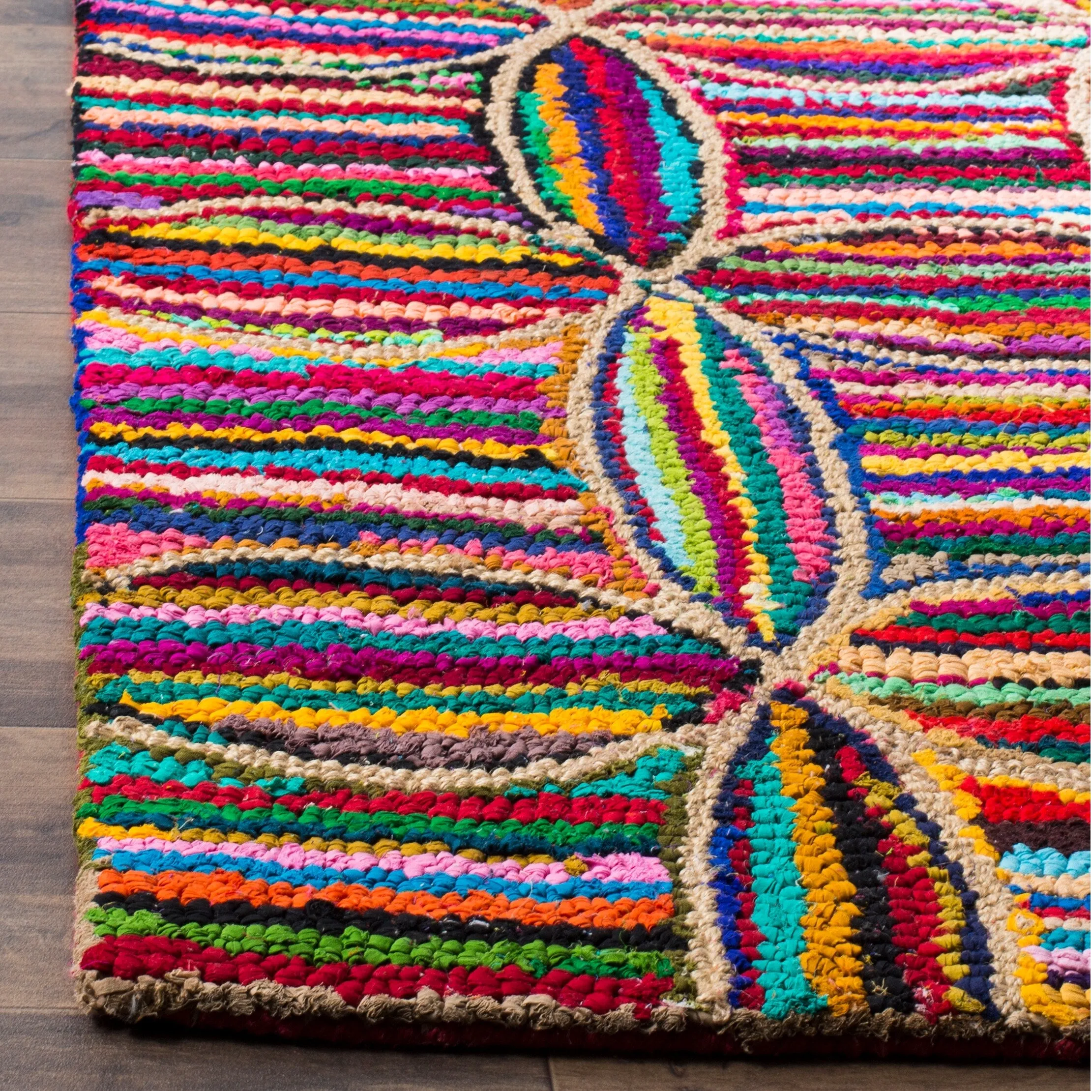 SAFAVIEH Handmade Nantucket Mahaut Contemporary Cotton Rug