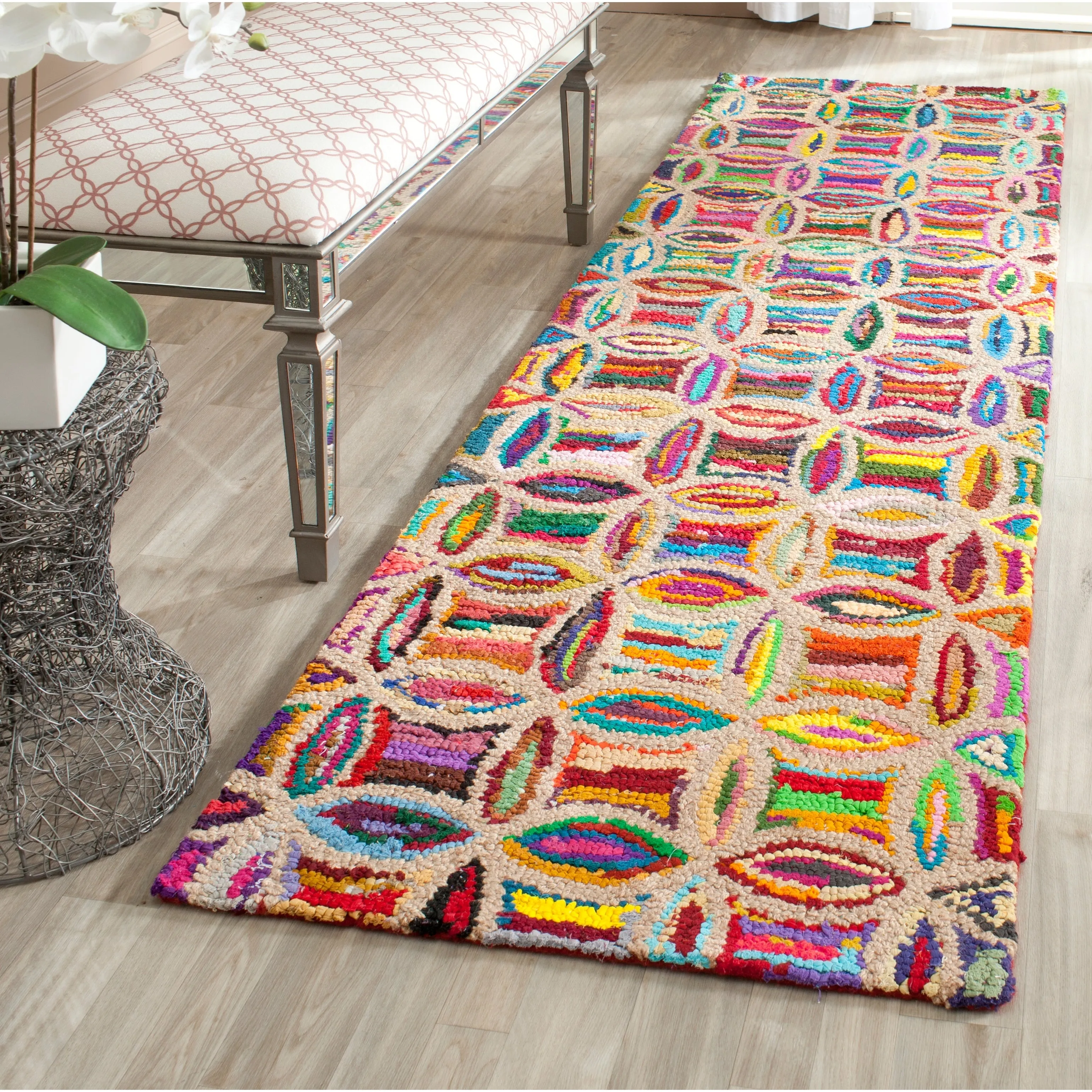 SAFAVIEH Handmade Nantucket Mahaut Contemporary Cotton Rug