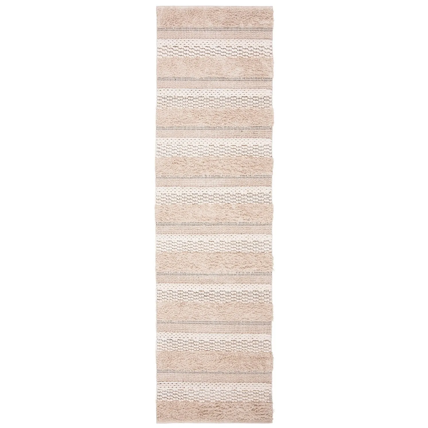 SAFAVIEH Handmade Natura Ingiridur Stripe Cotton Rug