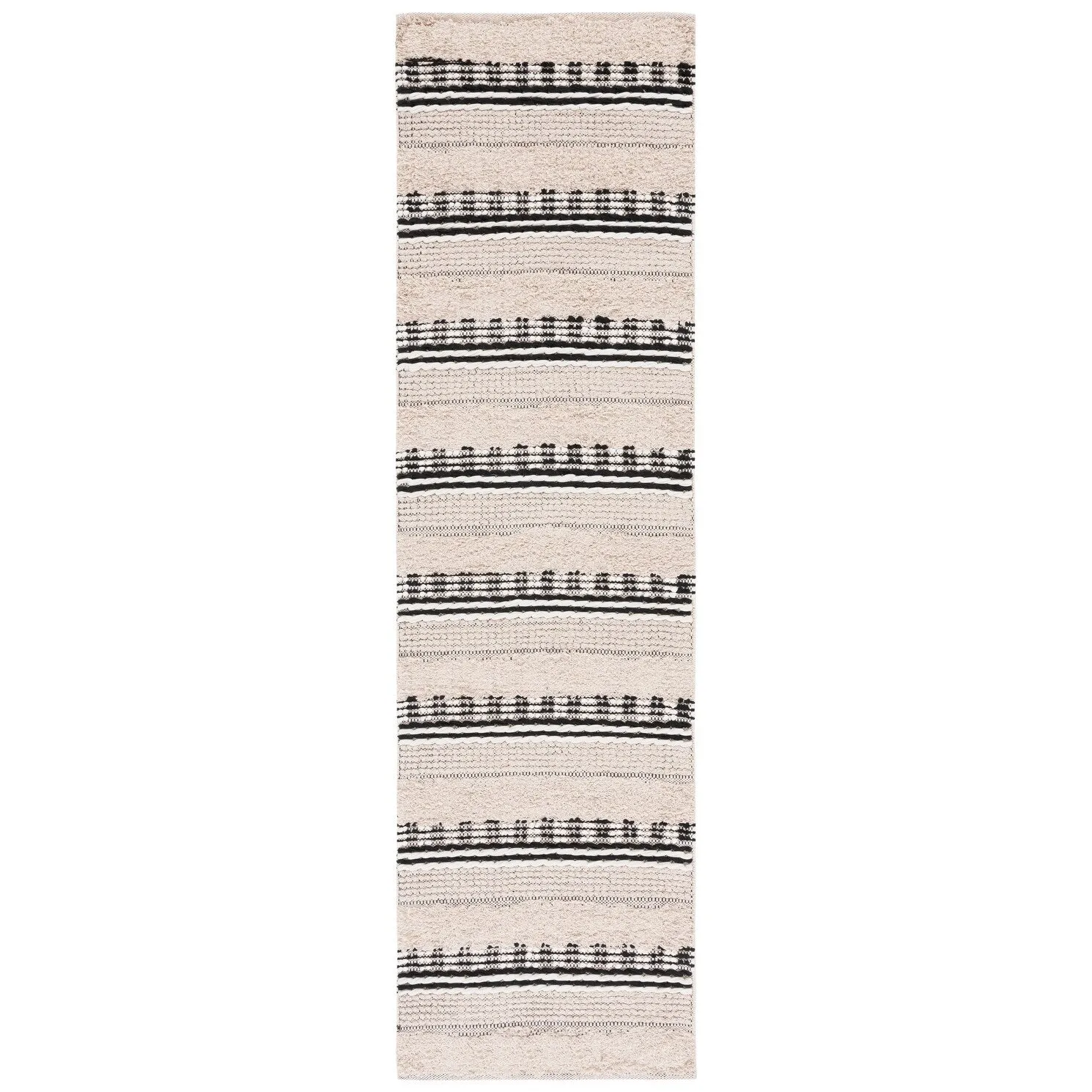 SAFAVIEH Handmade Natura Ingiridur Stripe Cotton Rug