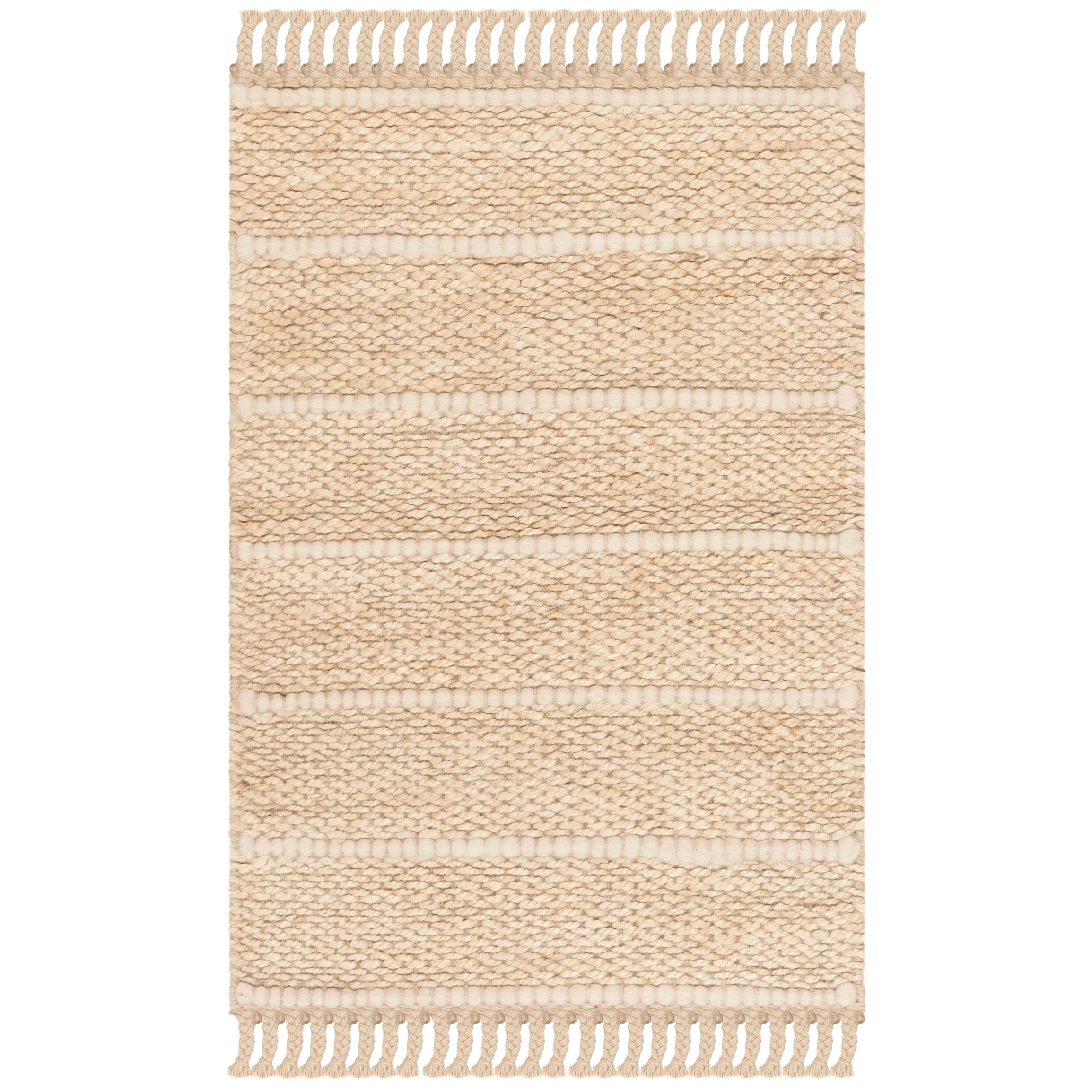 SAFAVIEH Handmade Natural Fiber Kamila Jute Tassel Rug