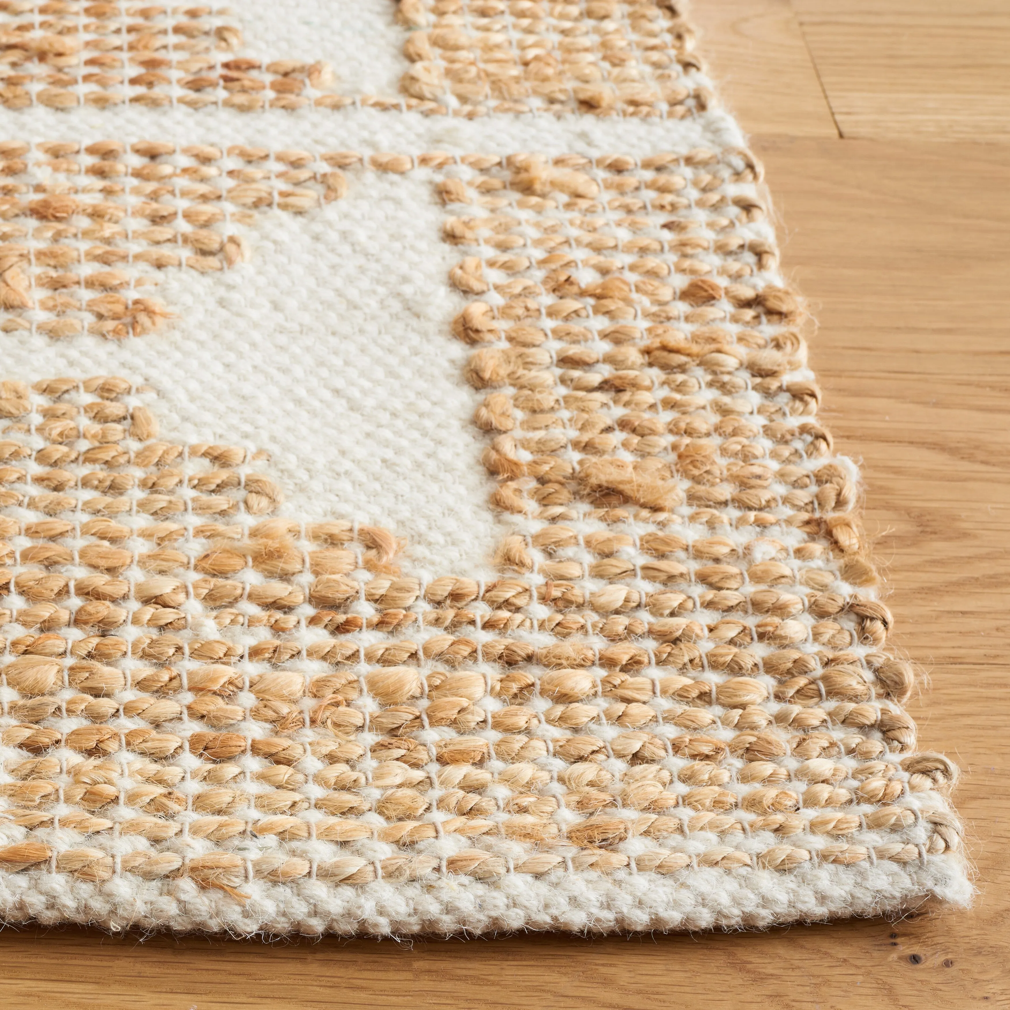SAFAVIEH Handmade Natural Fiber Kinley Jute & Wool Rug