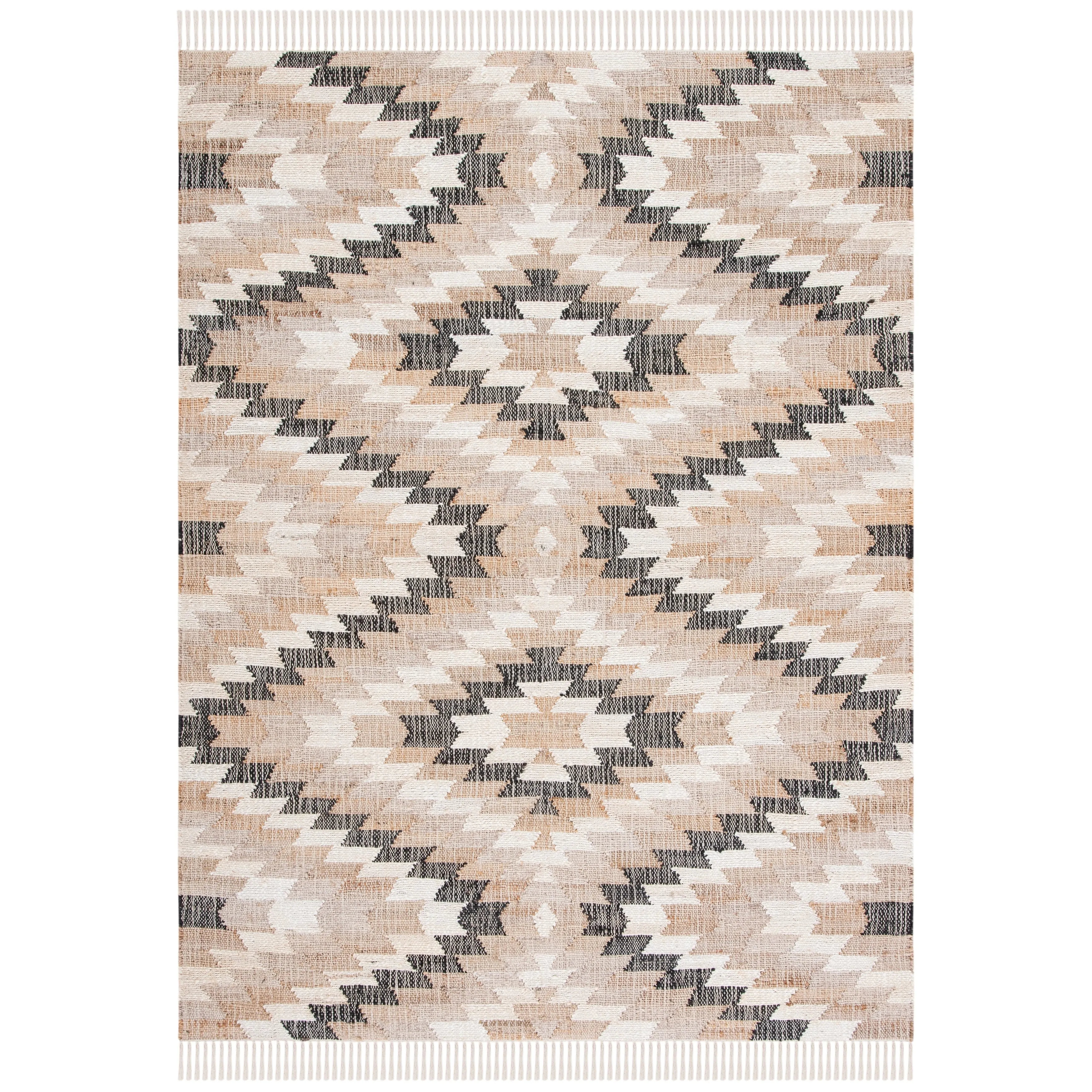 SAFAVIEH Handmade Natural Fiber Saniya Boho Tribal Jute Fringe