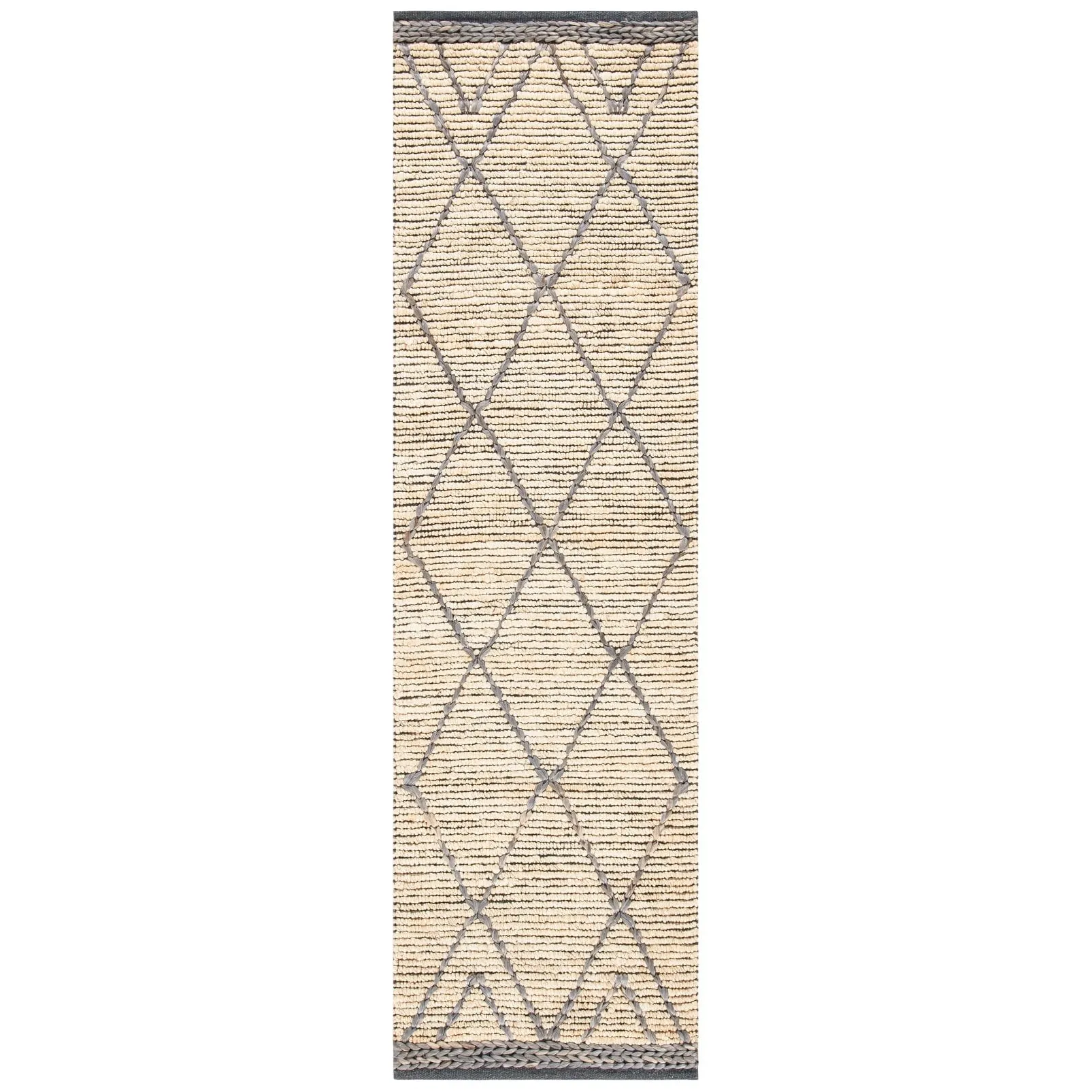 SAFAVIEH Handmade Natural Fiber Silve Trellis Jute Rug