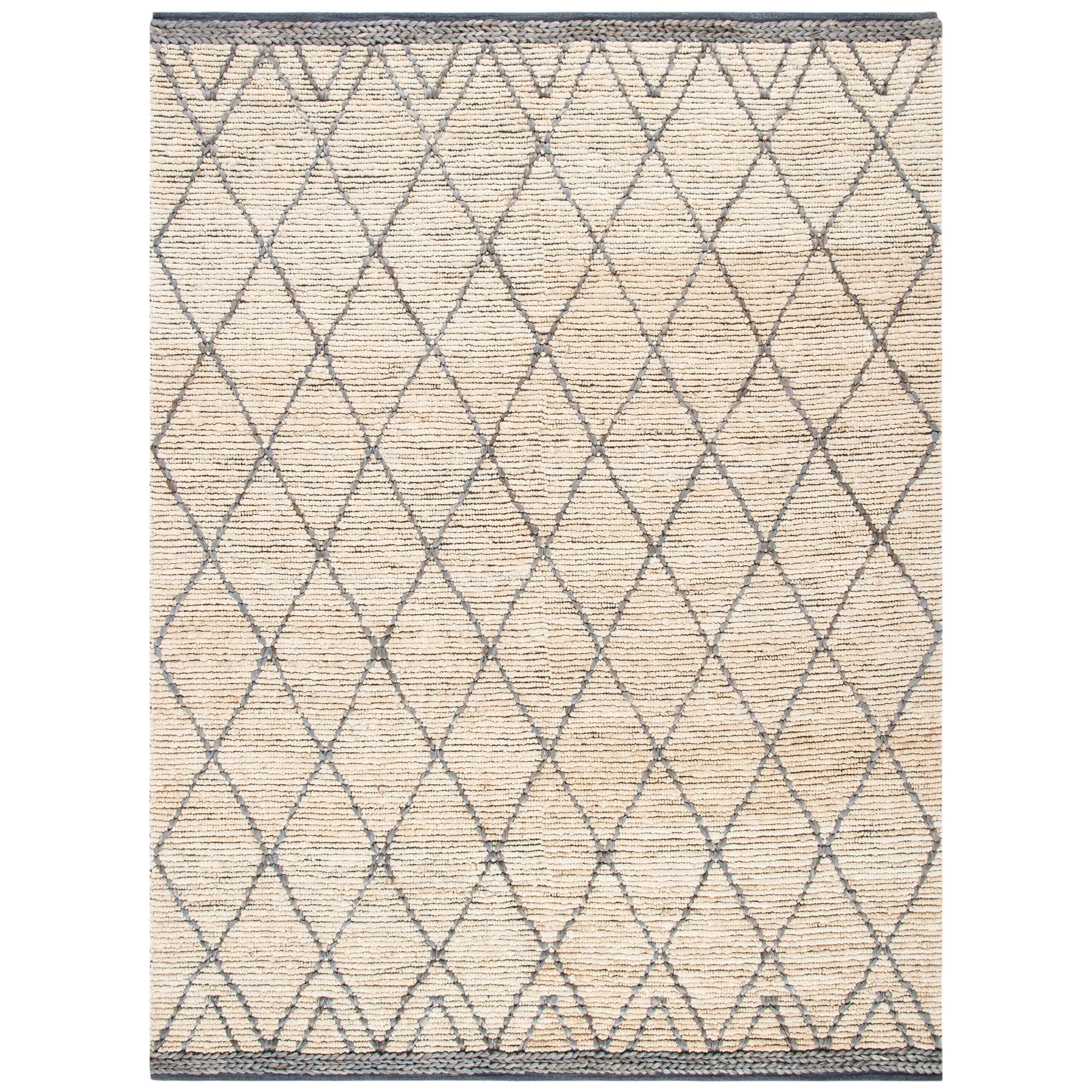 SAFAVIEH Handmade Natural Fiber Silve Trellis Jute Rug