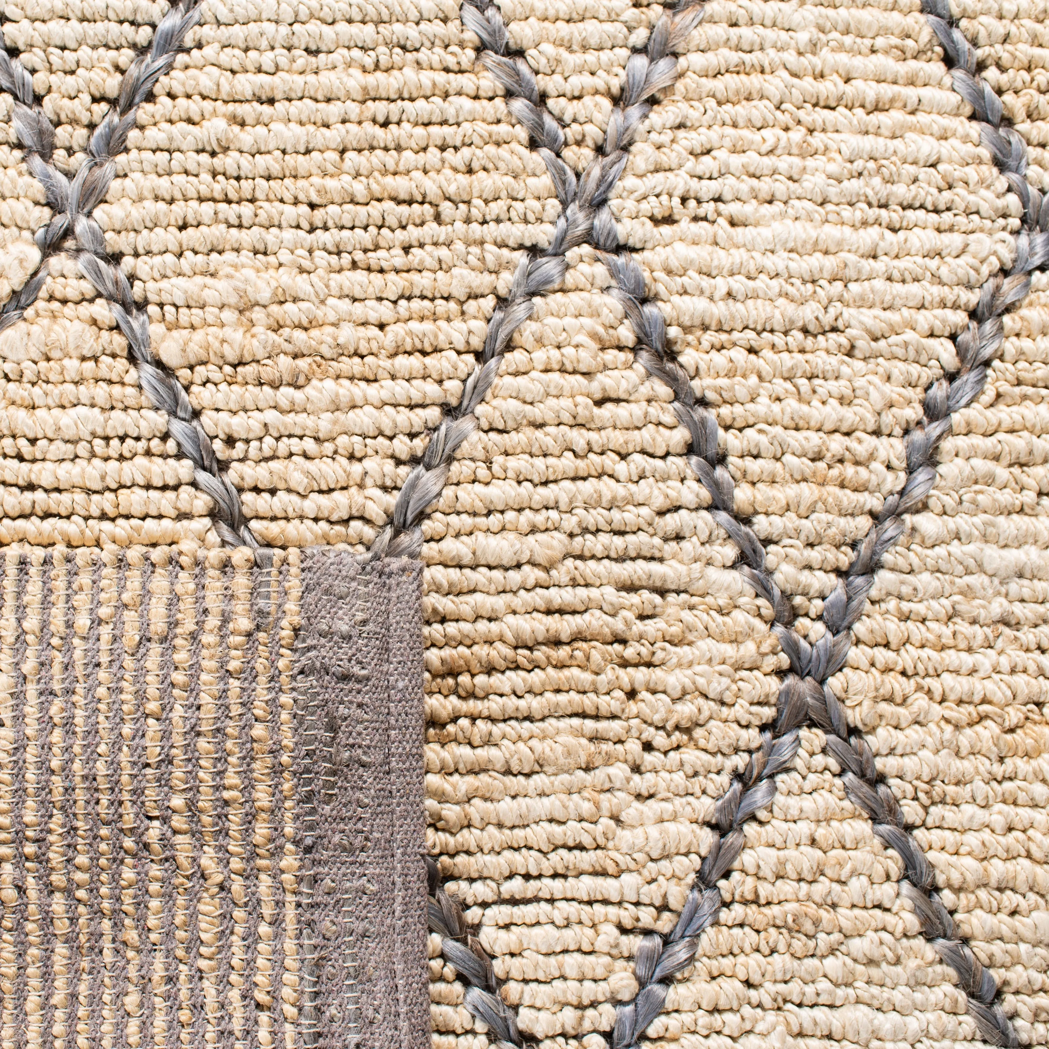 SAFAVIEH Handmade Natural Fiber Silve Trellis Jute Rug
