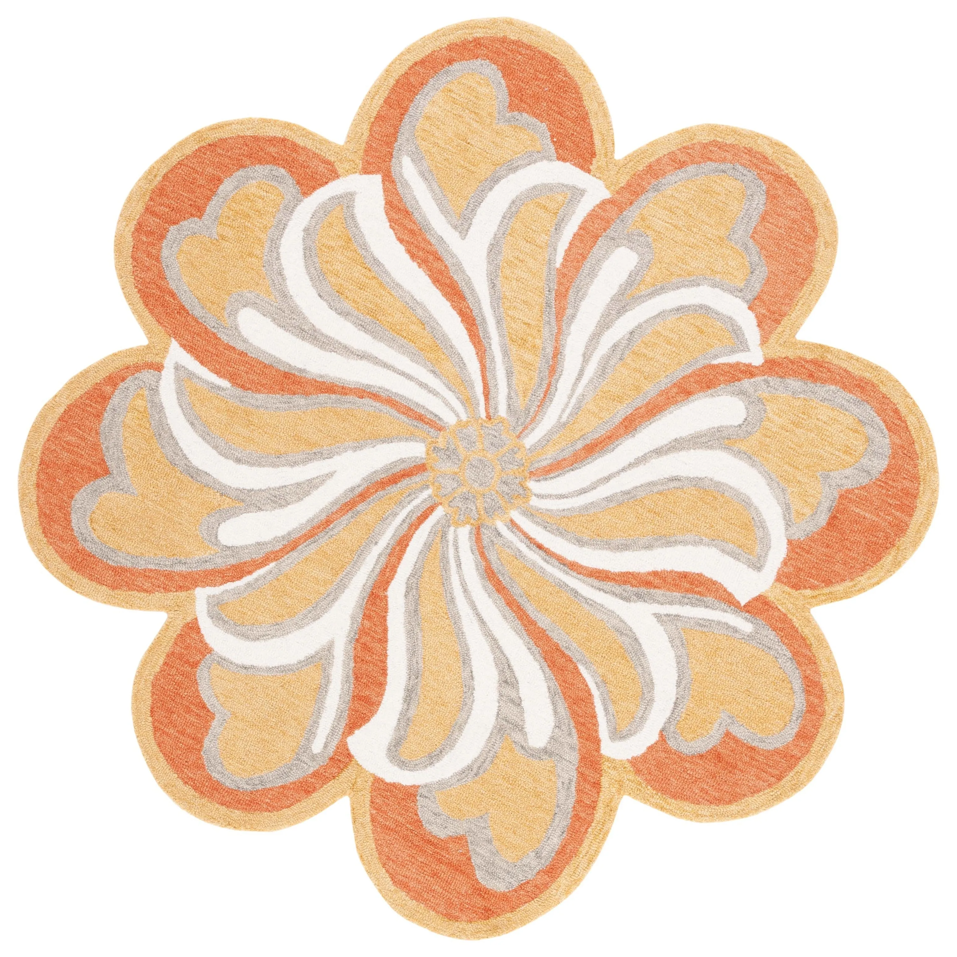 SAFAVIEH Handmade Novelty Erinka Floral Wool Rug