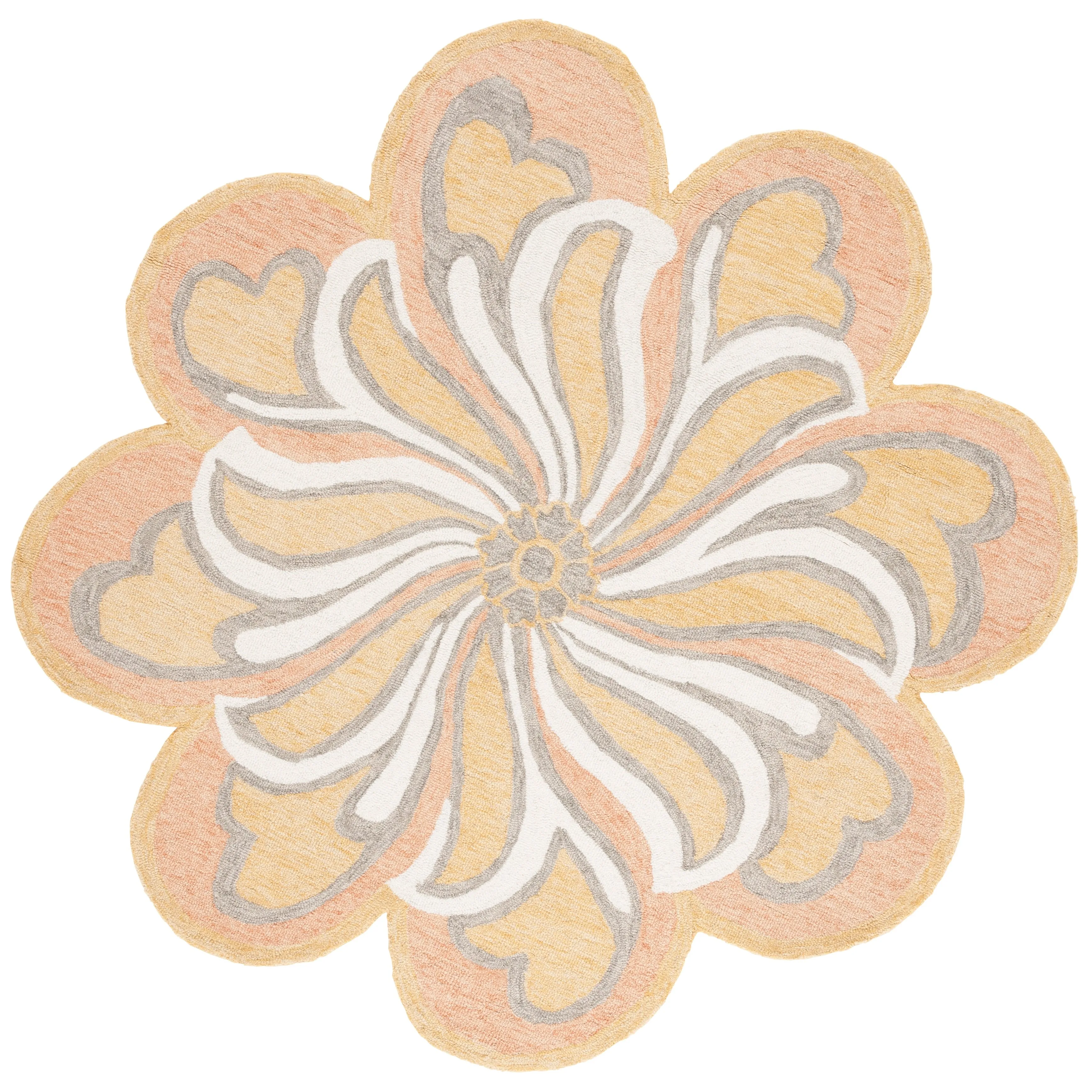 SAFAVIEH Handmade Novelty Erinka Floral Wool Rug