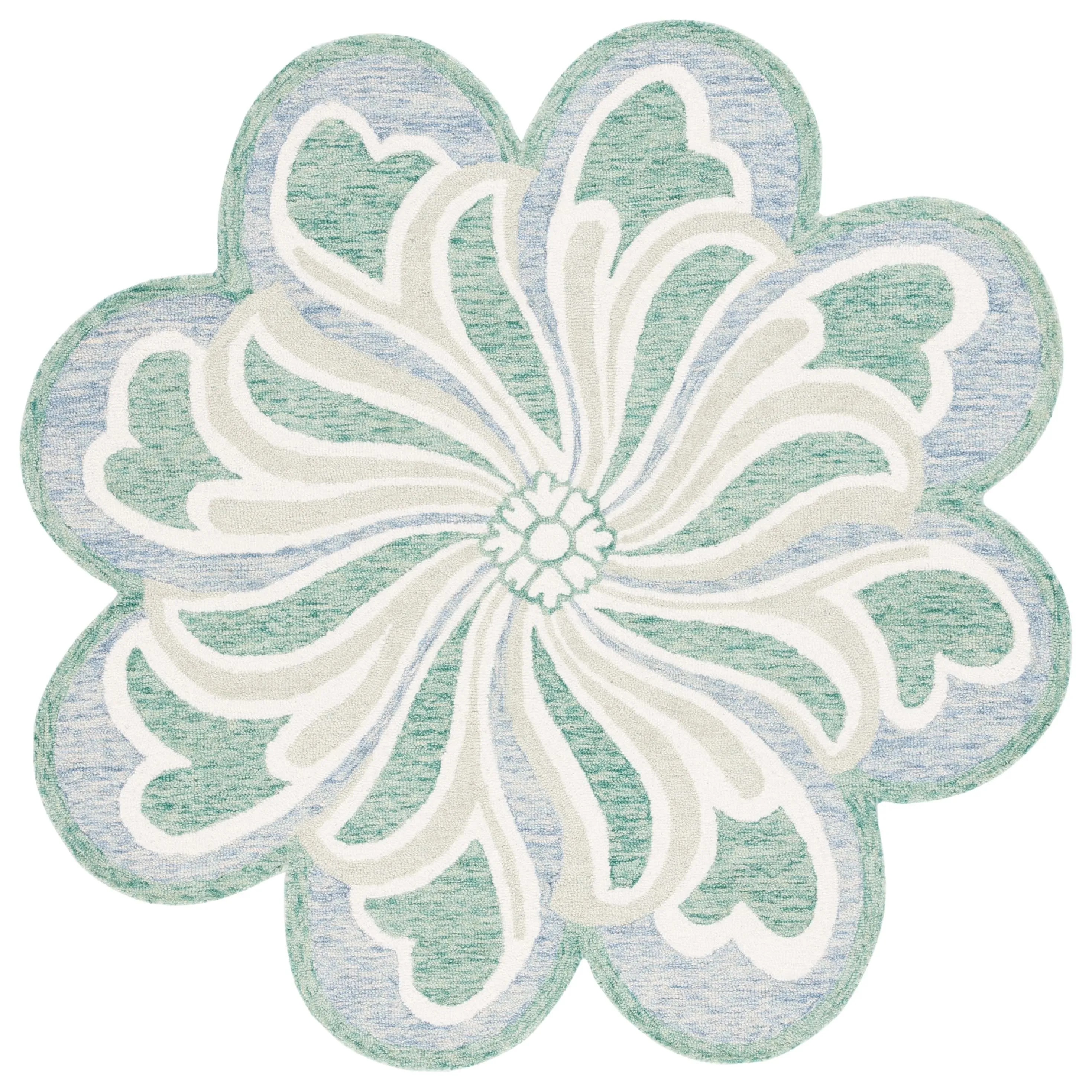 SAFAVIEH Handmade Novelty Erinka Floral Wool Rug