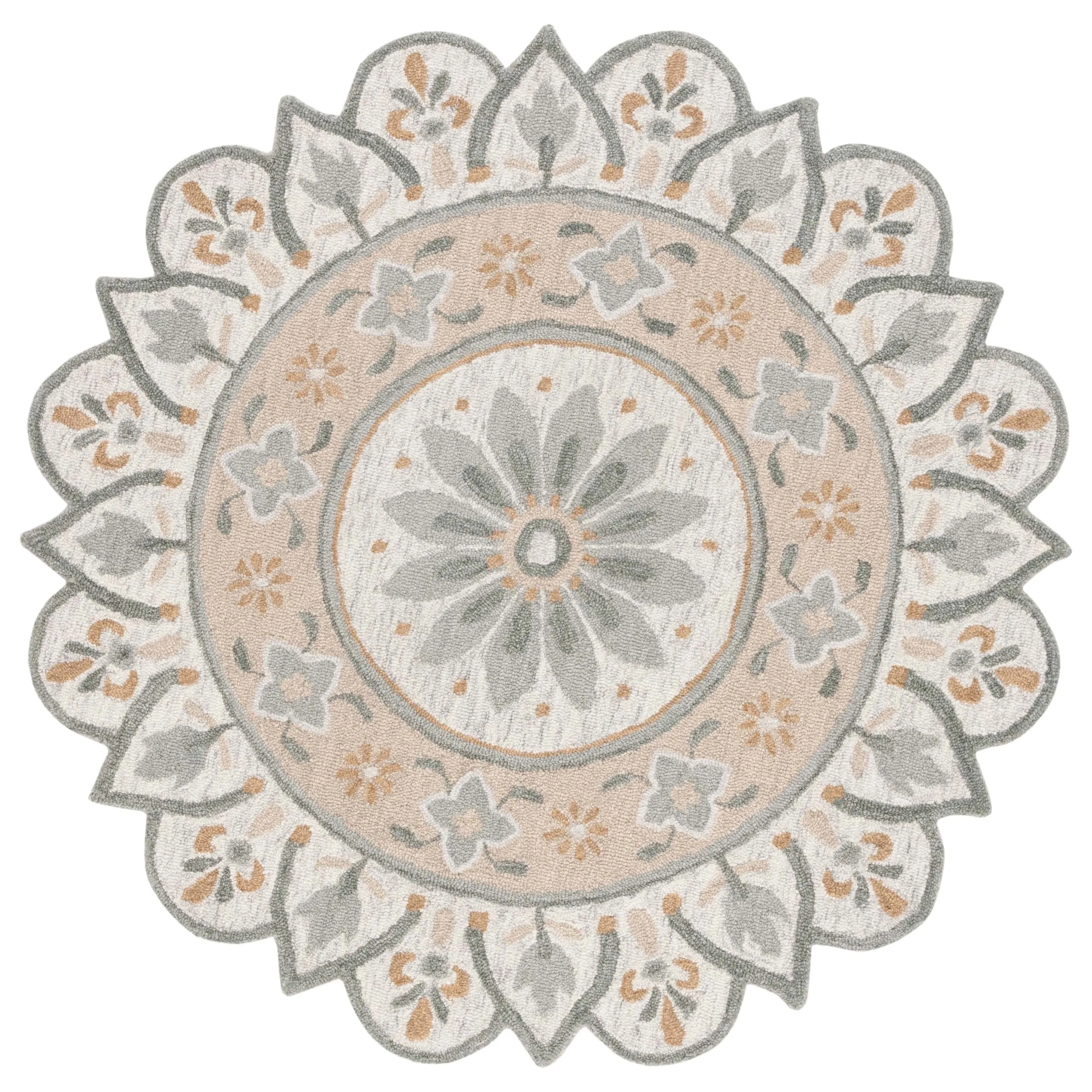 SAFAVIEH Handmade Novelty Miah Floral Wool Rug