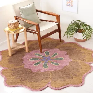 SAFAVIEH Handmade Novelty Ulviyye Floral Wool Rug