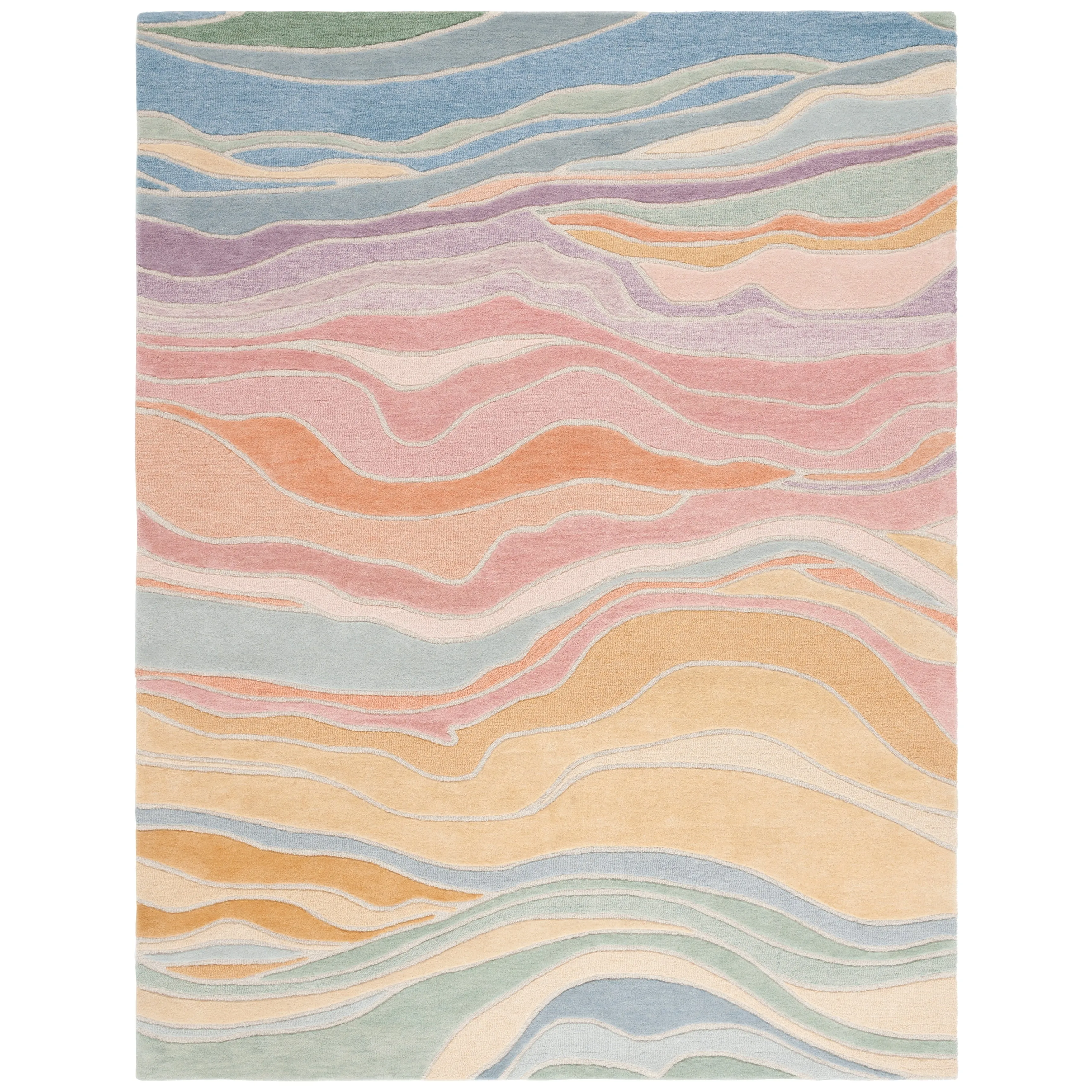 SAFAVIEH Handmade Rodeo Drive Jayde Mid-Century Modern Wool Rug