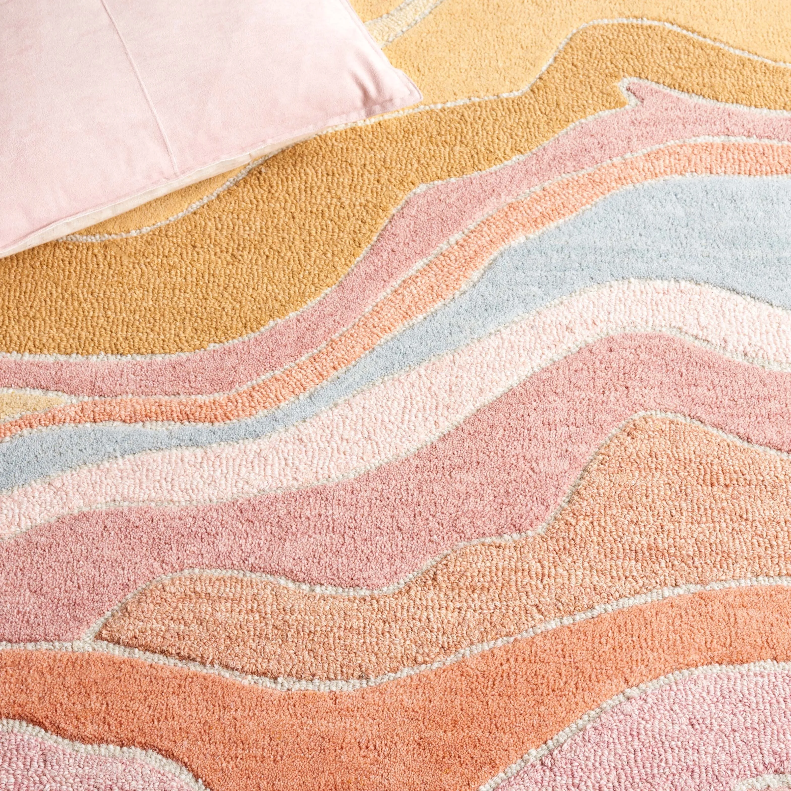 SAFAVIEH Handmade Rodeo Drive Jayde Mid-Century Modern Wool Rug